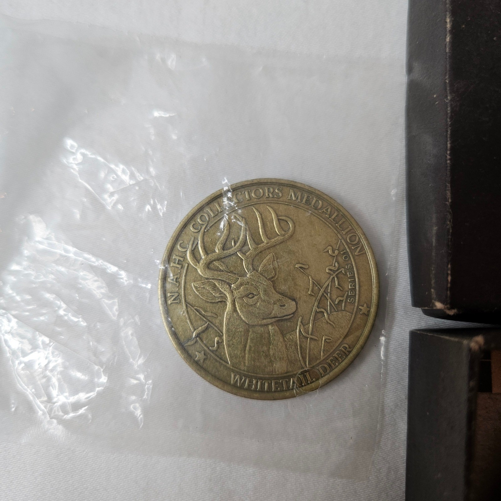 North American Hunting Club Life Member Belt Buckle & Whitetail Deer Medallion