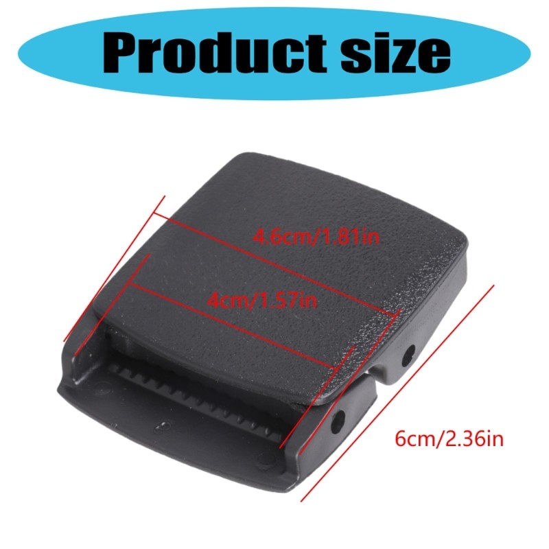 Elegant 38mm Plastic Buckle For Belts Contemporary Design Fits All Styles