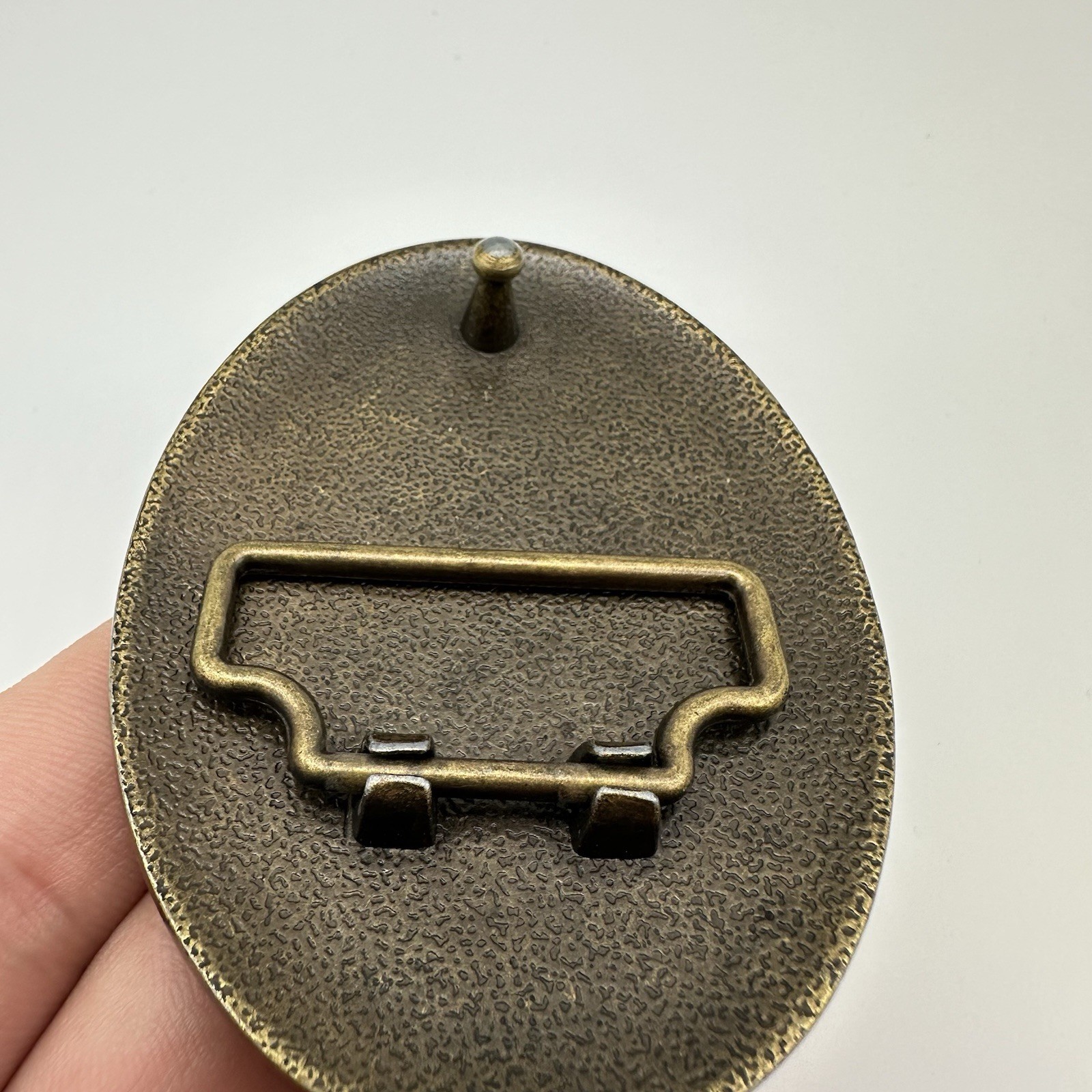 Don’t Tread On Me Belt Buckle Gadsden Snake Bronze Black Enamel VTG Patriotic