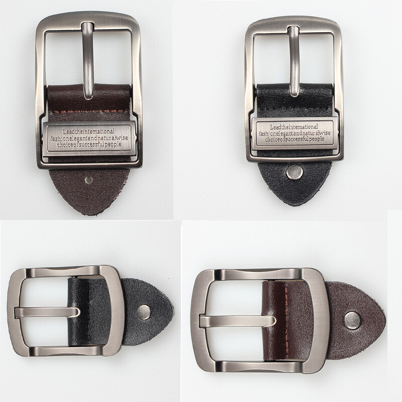 1pc Men&rsquo;s Faux Leather Belt Buckle Alloy Pin Buckle Replacement Belt Head