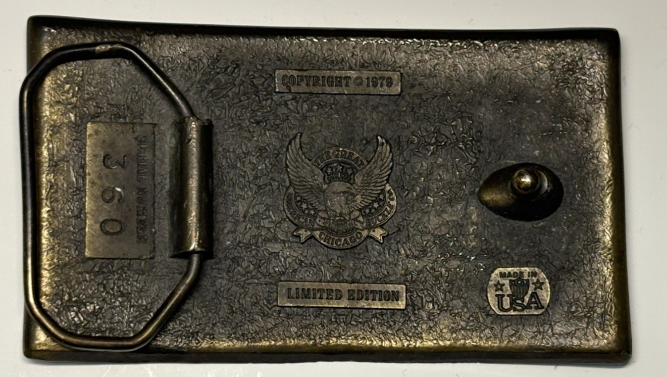 WINCHESTER REPEATING ARMS NEW HAVEN CONN Belt Buckle Great American Buckle RED