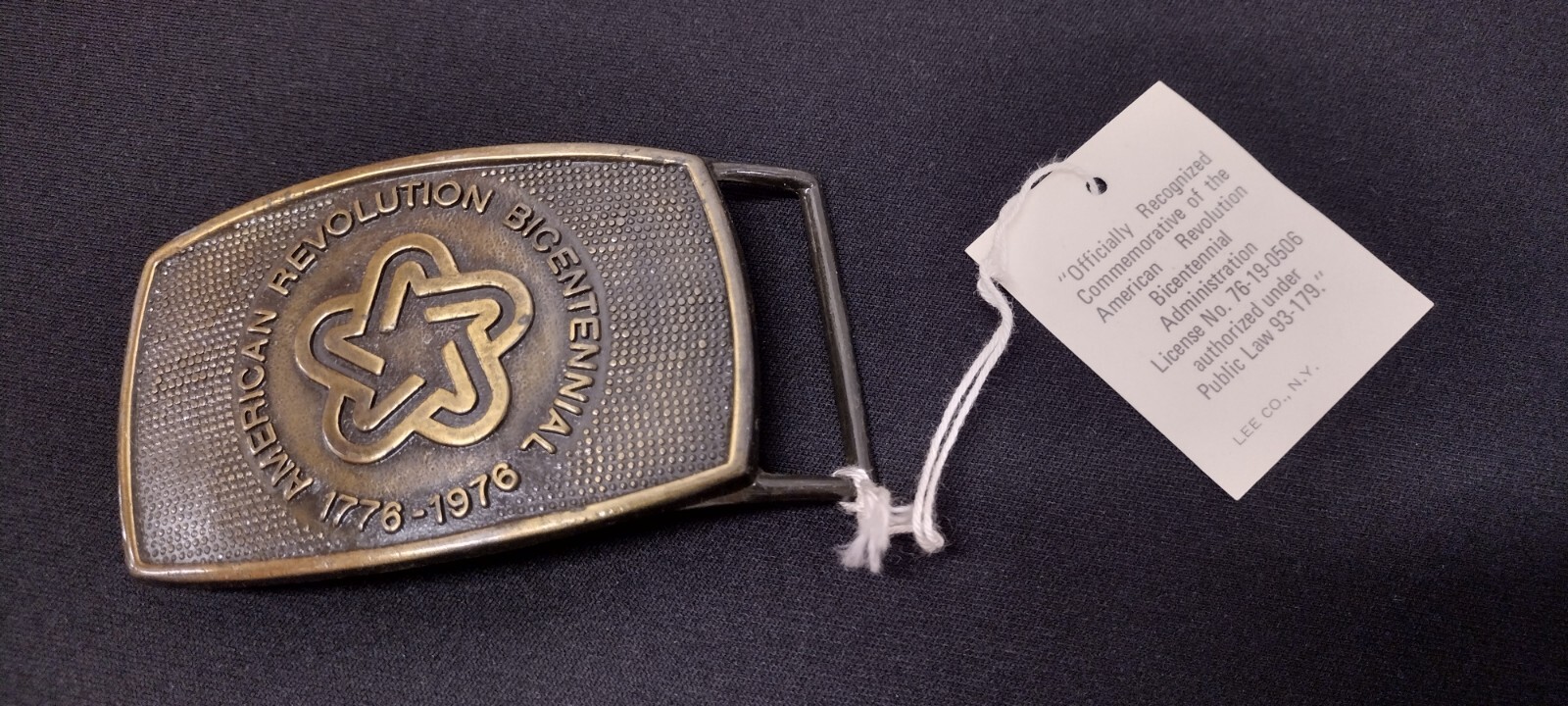 70s Buckle LEE CO. NY. 1776 &rsquo;76 AMERICAN REVOLUTION VINTAE BICENTENNIAL