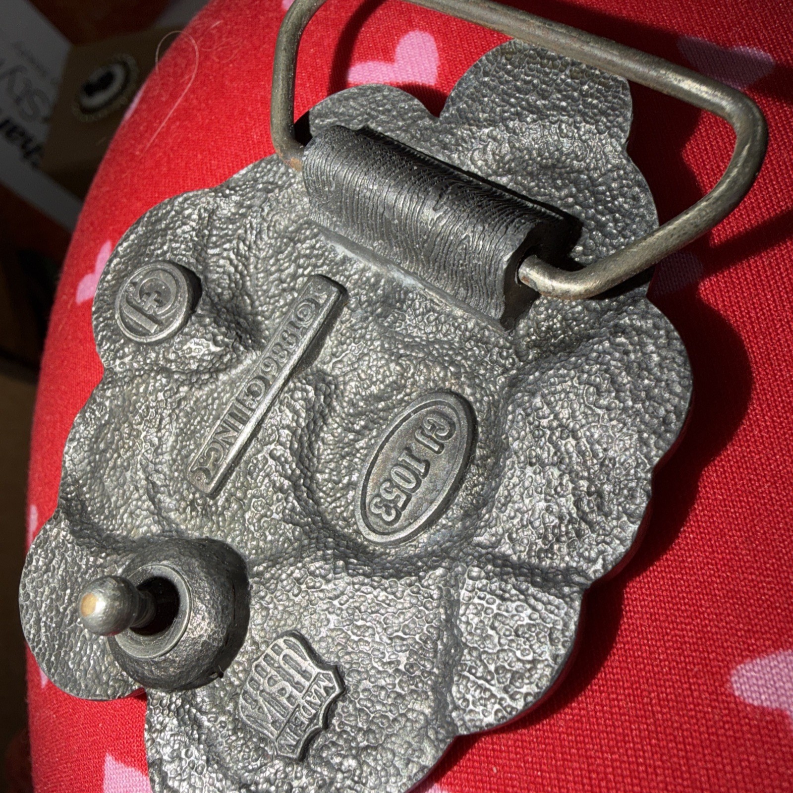 Vintage Coin Belt Buckle 1986 USA Made Novelty Statement Piece
