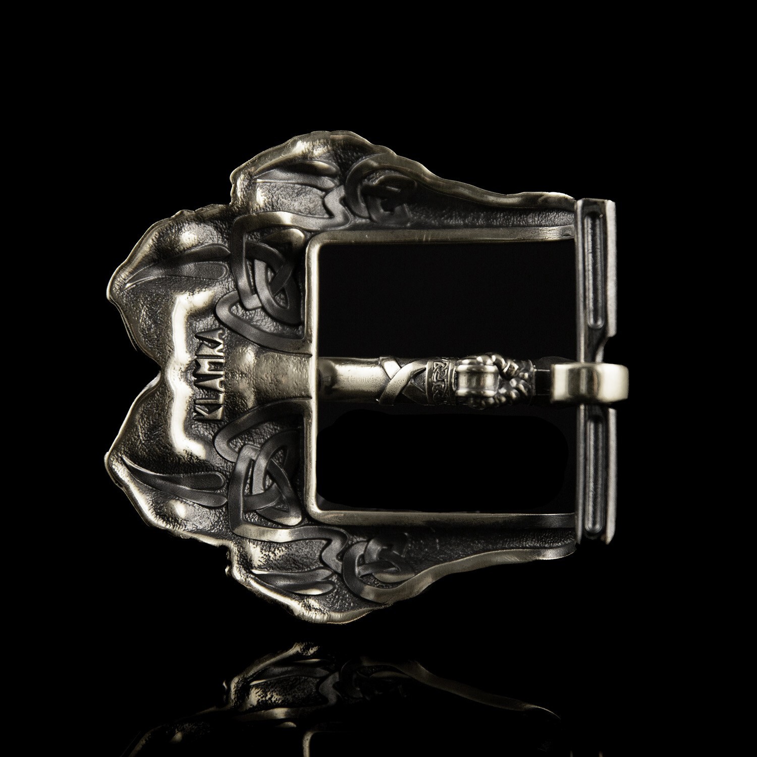 German silver belt buckle Wolf&rsquo;s Paw, wolf paw with claws, beast claws buckle