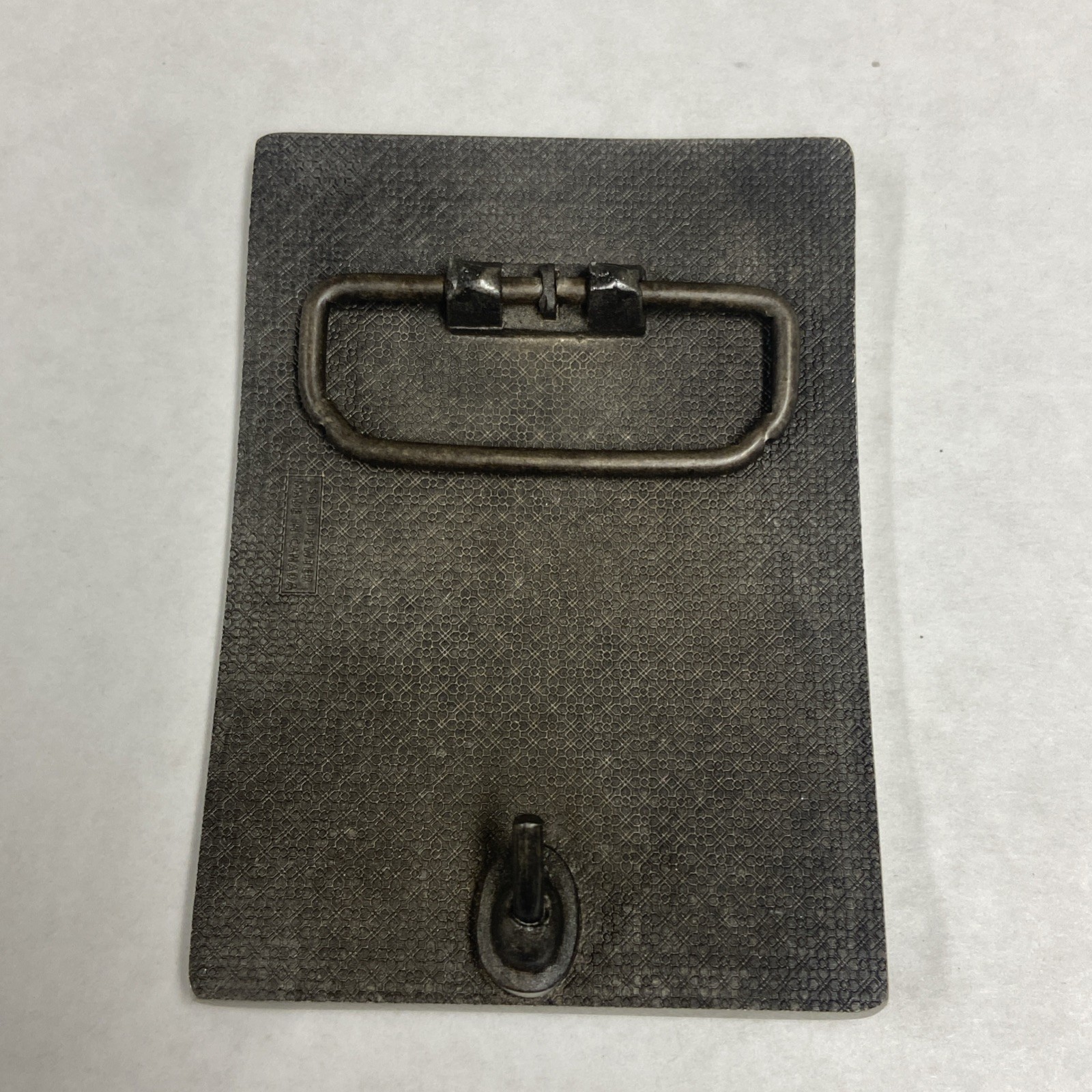 Solid Pewter Sunset Express Trucking Arched Embossed Belt Buckle 3 1/2&Prime;x2 1/2&Prime;