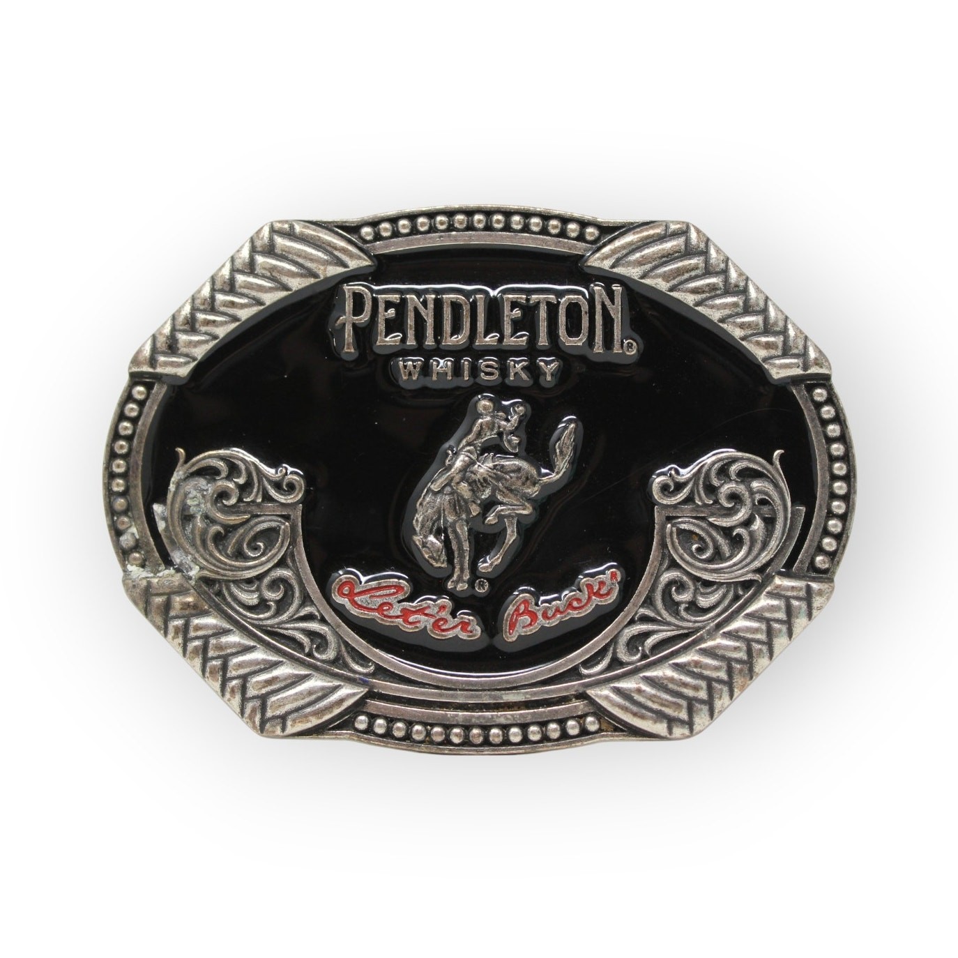 Montana Silversmiths 2020 Pendleton Whisky Rodeo BeltBuckle Let&rsquo;erBuck FreeShip