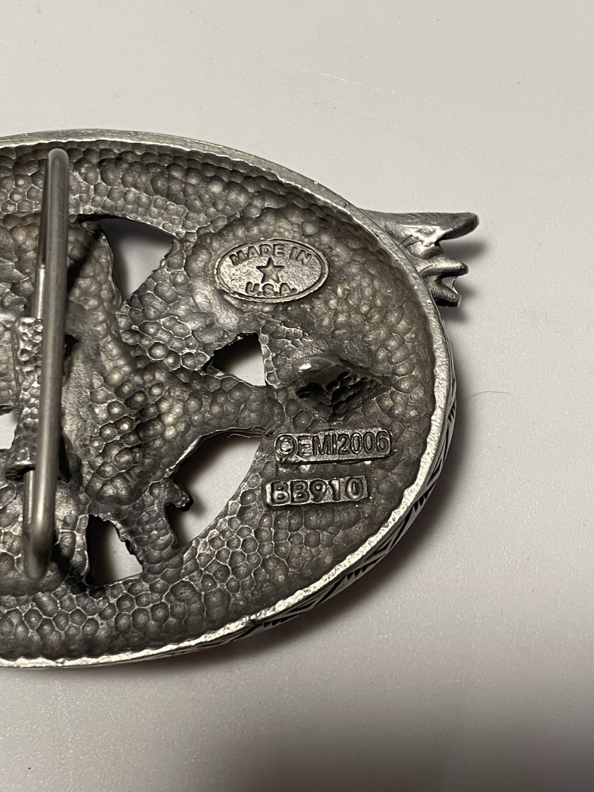 Enchantment 2002 Eagle Belt Buckle Silver Tone.