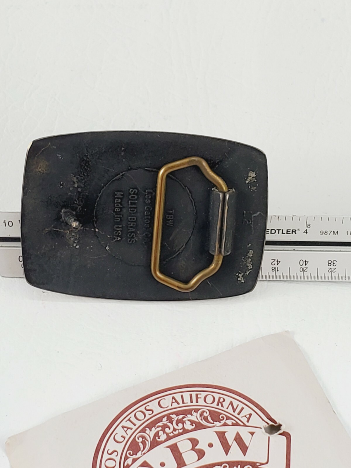 COEN BURNER VINTAGE BELT BUCKLE Brass, 1980&rsquo;S RARE MADE IN USA