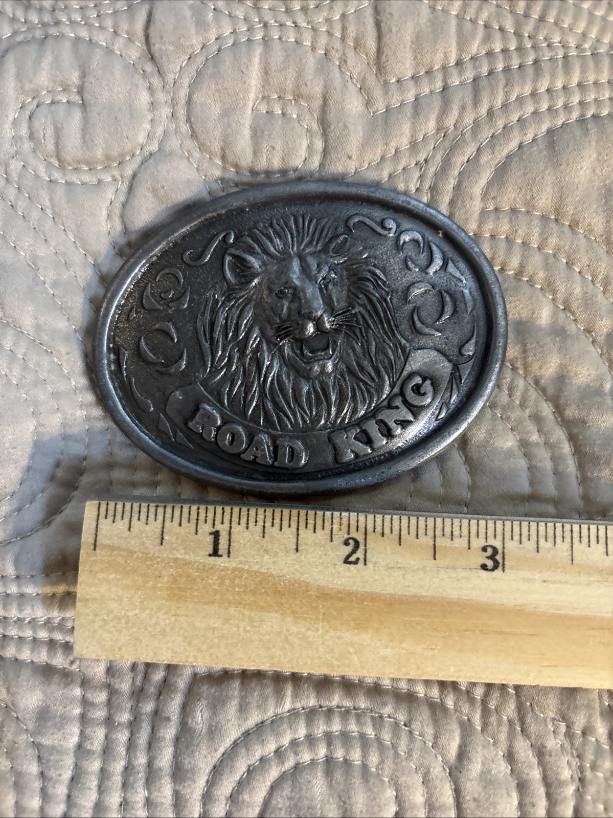 Vintage Union 76 King Of The Road Truckstop Club Lion Belt Buckle Brass
