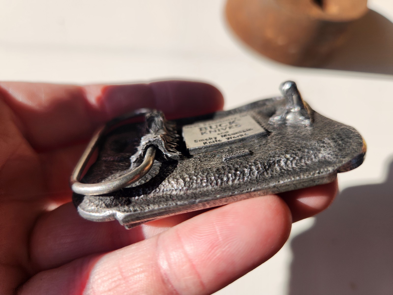 Vintage Buck Knives Four Generations Limited Edition Belt Buckle Smoky Mountain