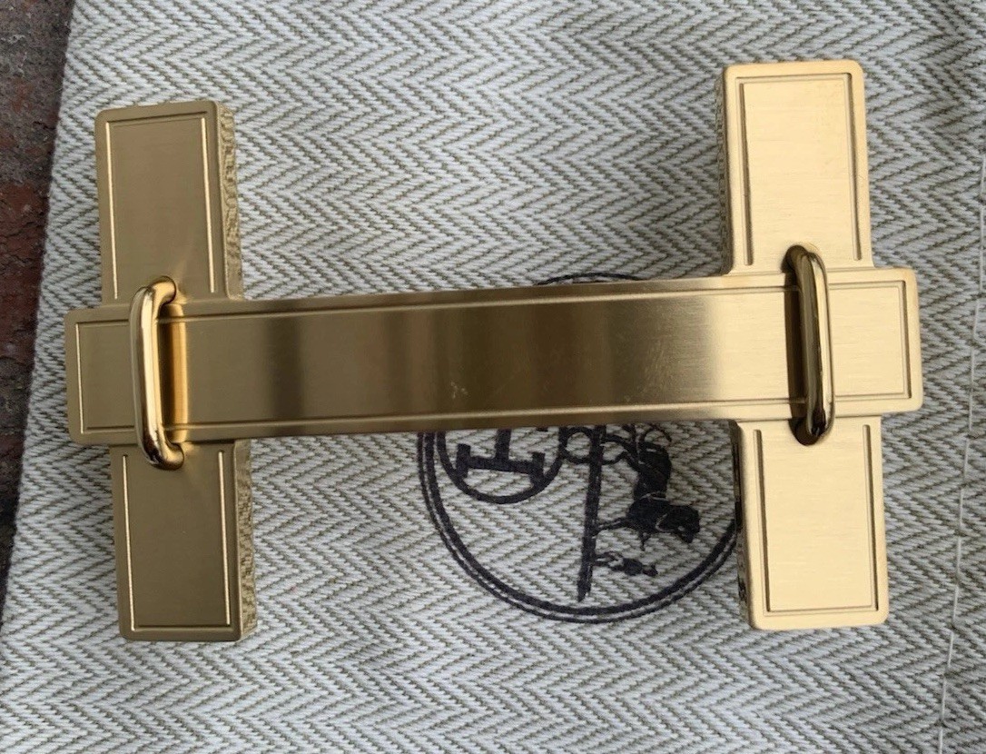 38mm gold-plated Hermès Constance Waist belt buckle Hermes H