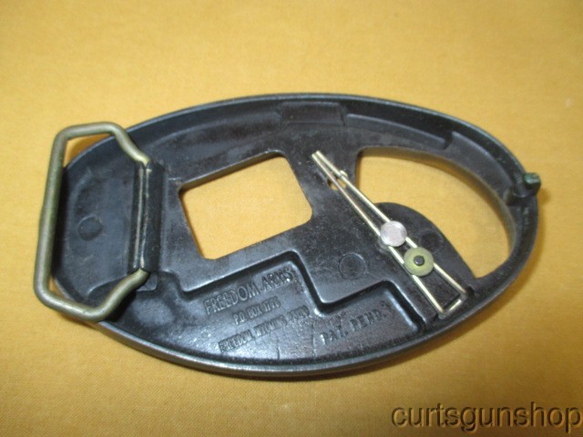 Vintage Freedom Arms Pistol Belt Buckle Holster Made in Wyoming