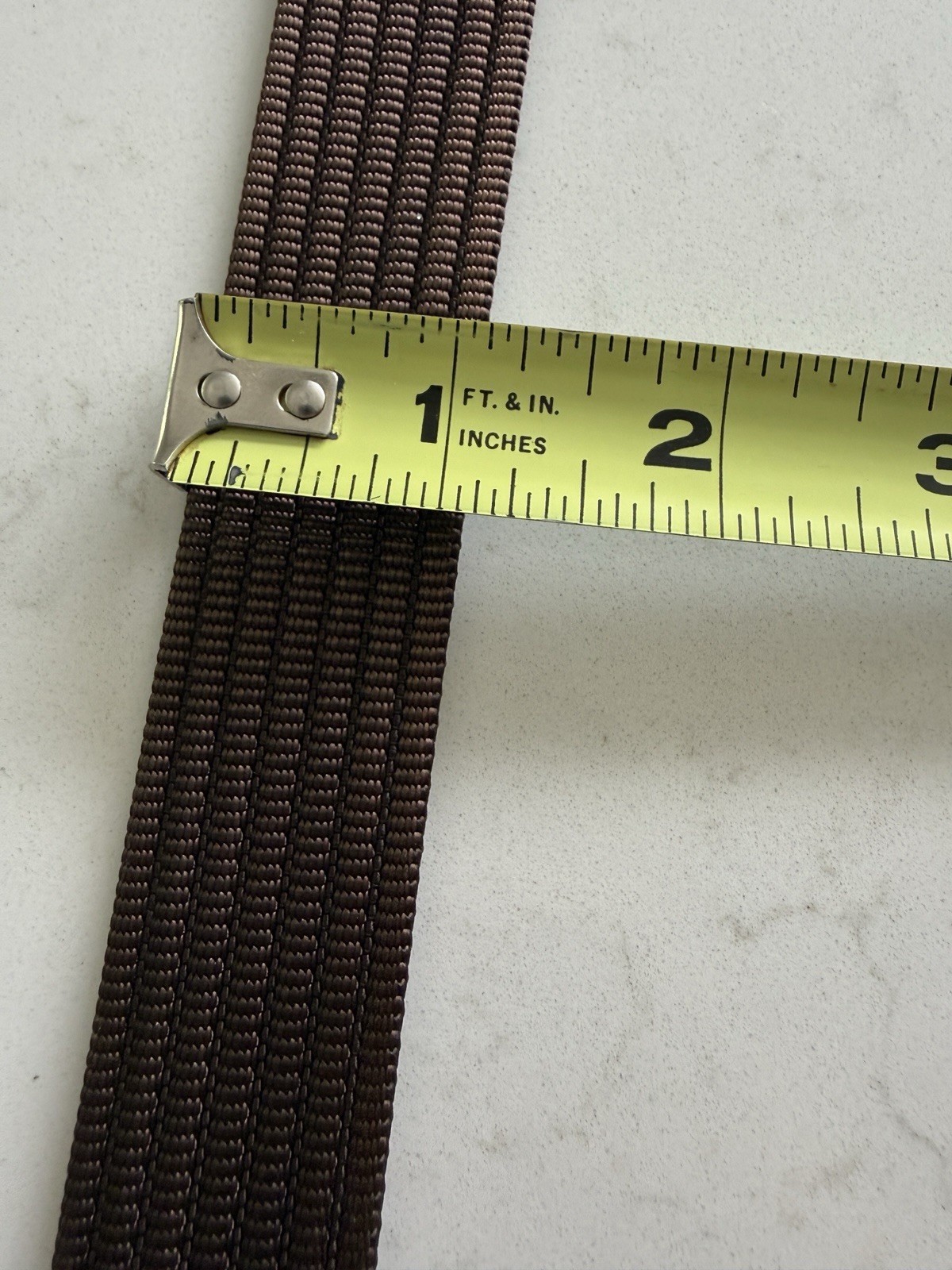Grip6 Gray Honeycomb Buckle w/ Brown 1” Wide Tactical Nylon Belt – 48&Prime; Long