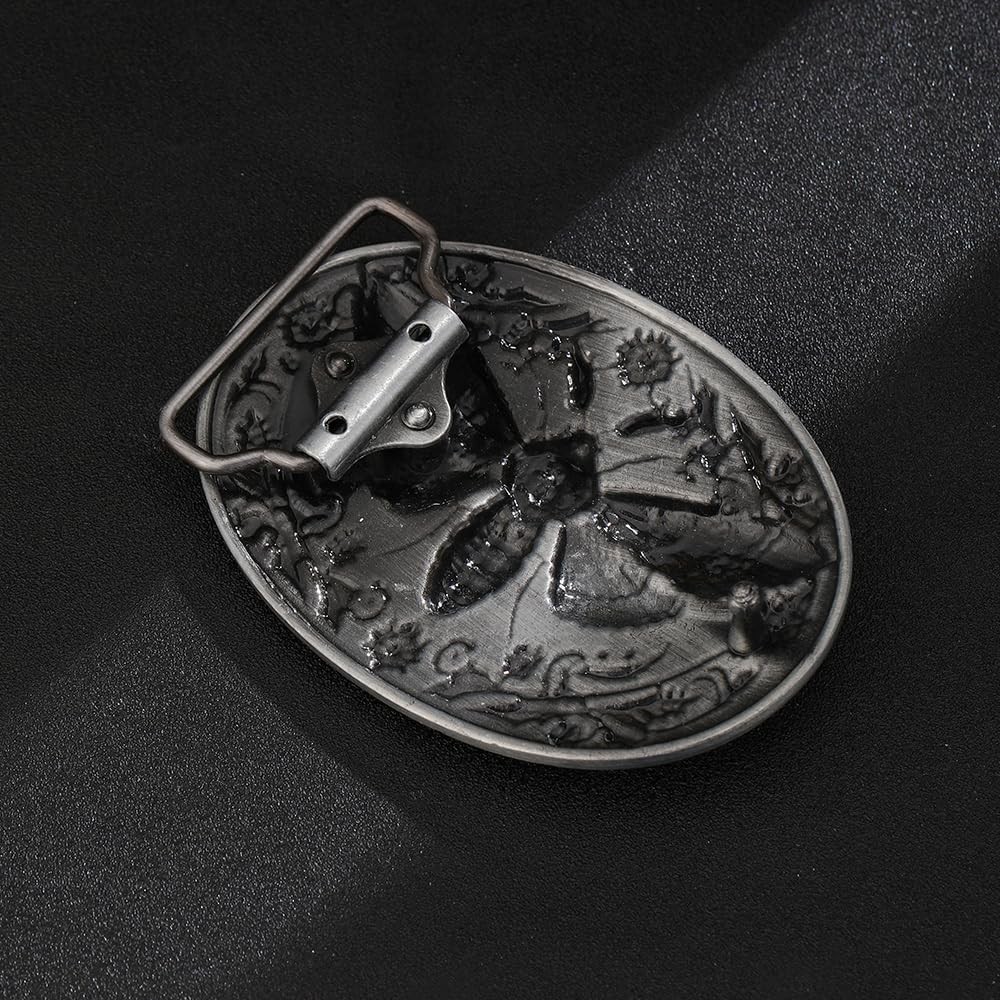 HLYMPONY Western Cowboy Vintage Rodeo Skull One Size Fits Most, 1# Grey Moth