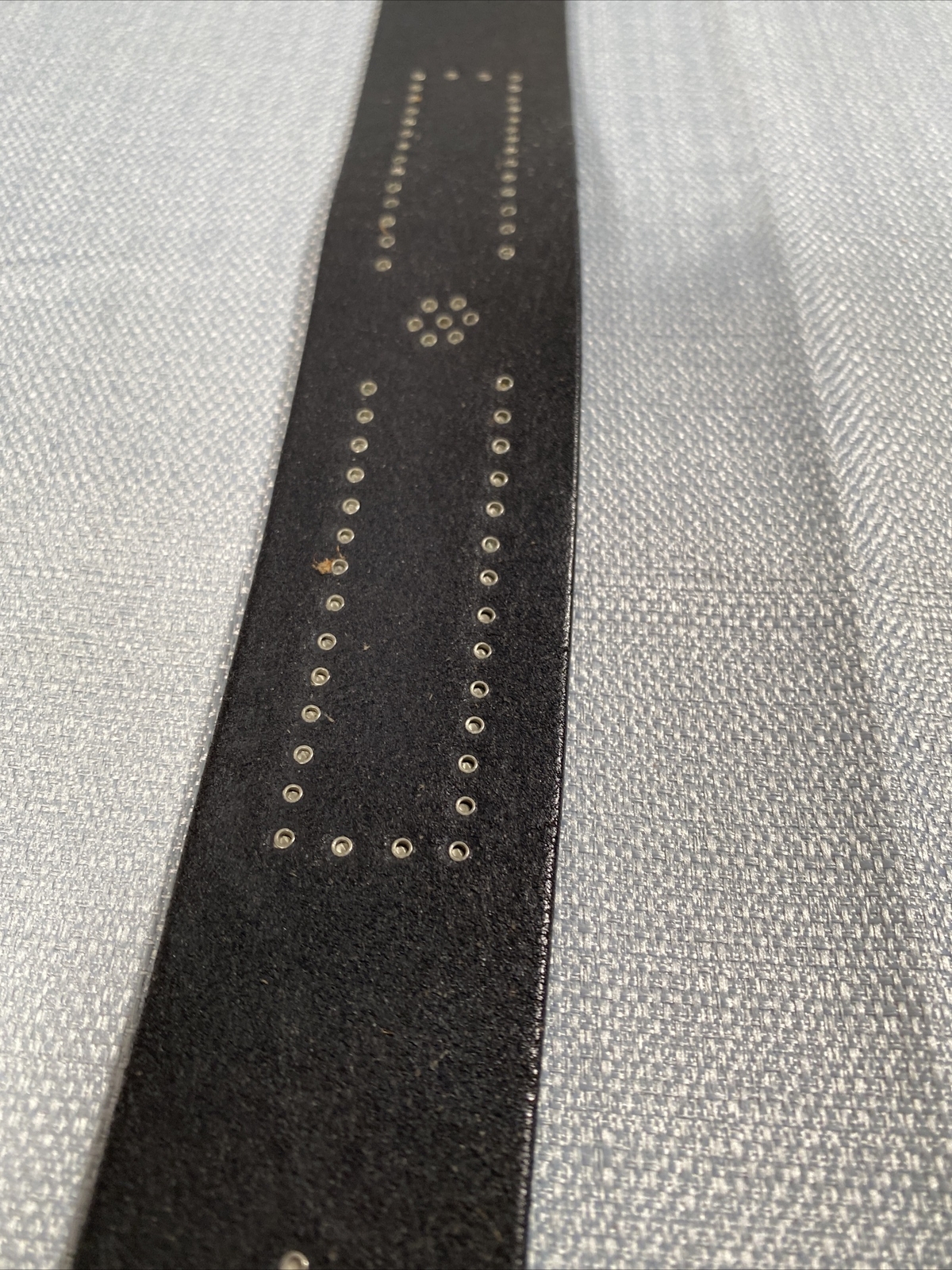 Express Womens Belt M Italian Leather Jeweled Single Tongue Buckle