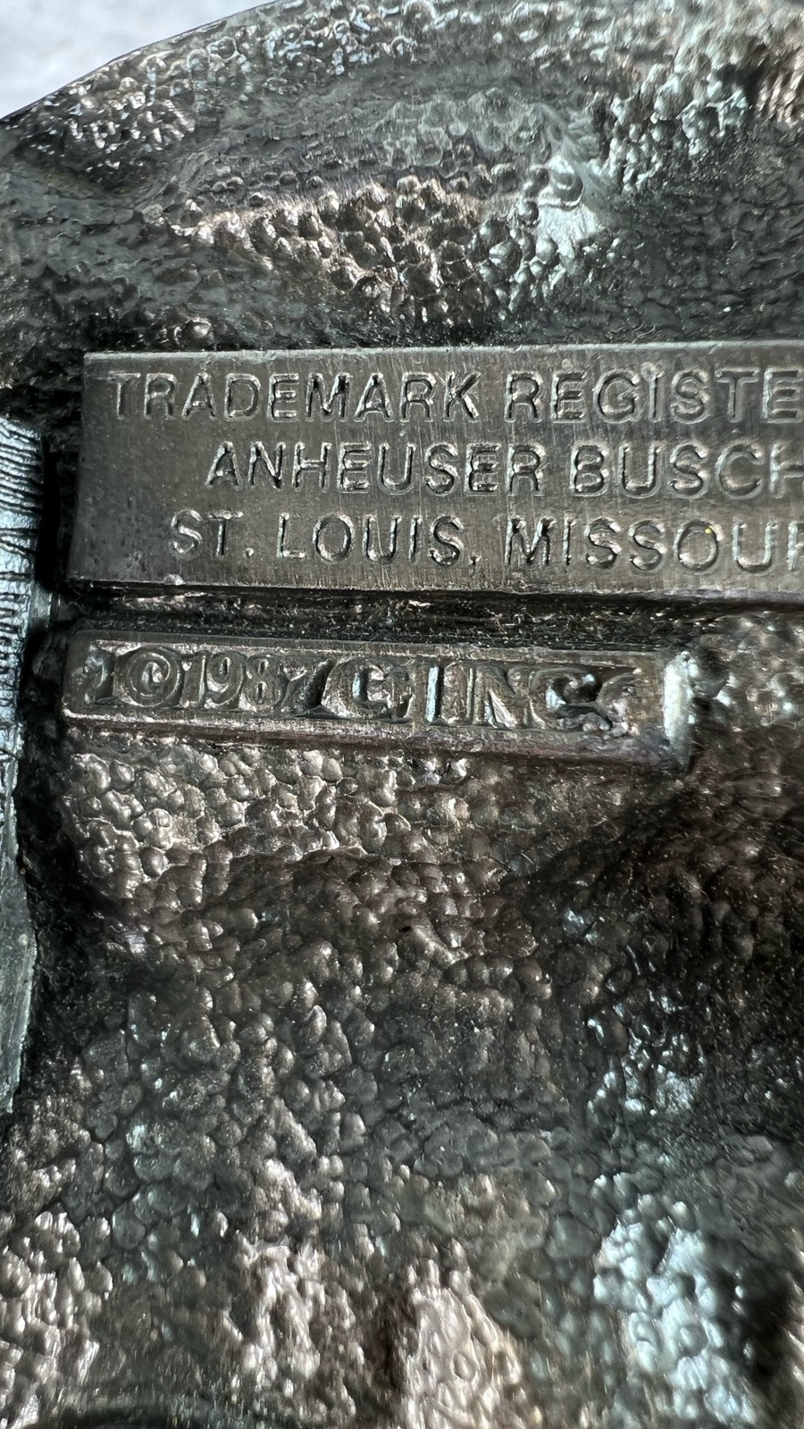Vintage 1987 Anheuser-Busch King Of Beers Masterpiece Collection Belt Buckle