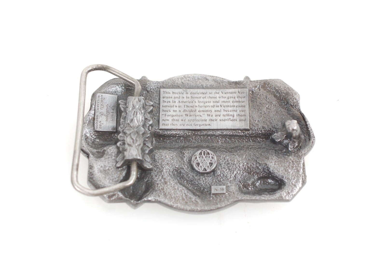 VTG Siskiyou Vietnam Veteran The Forgotten Warrior Huey Helicopter War Pewter