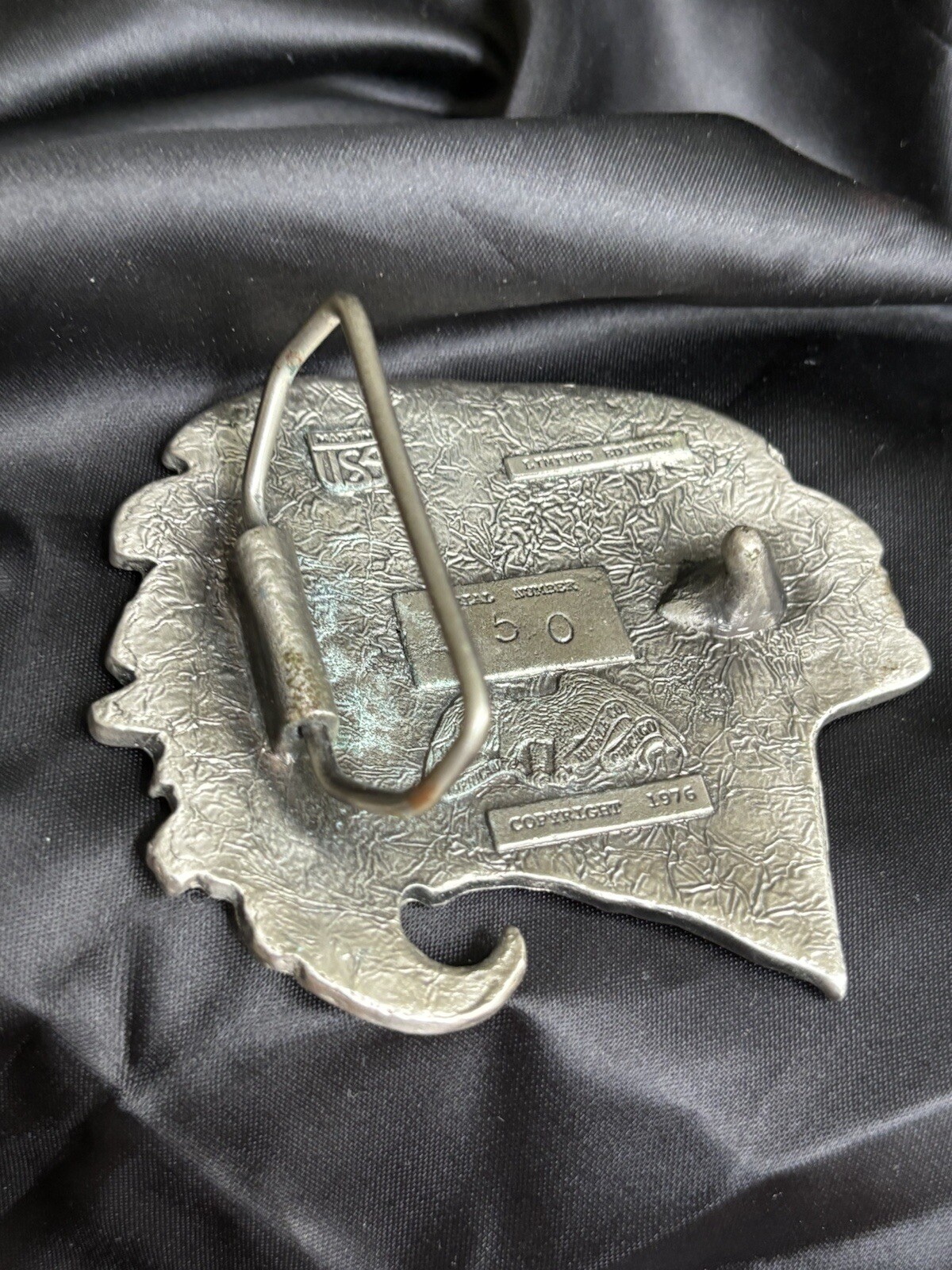 Vintage Chief Belt Buckle By The Great American Buckle Company Chicago 3&Prime;x3&Prime;