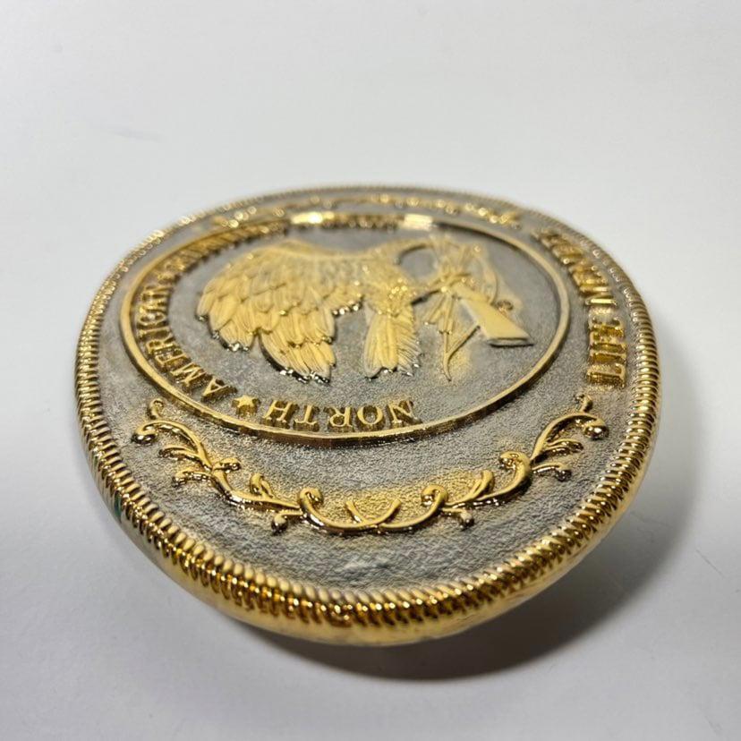 4&Prime; x 2.75&Prime; Vintage North American Hunting Club Life Member Belt Buckle