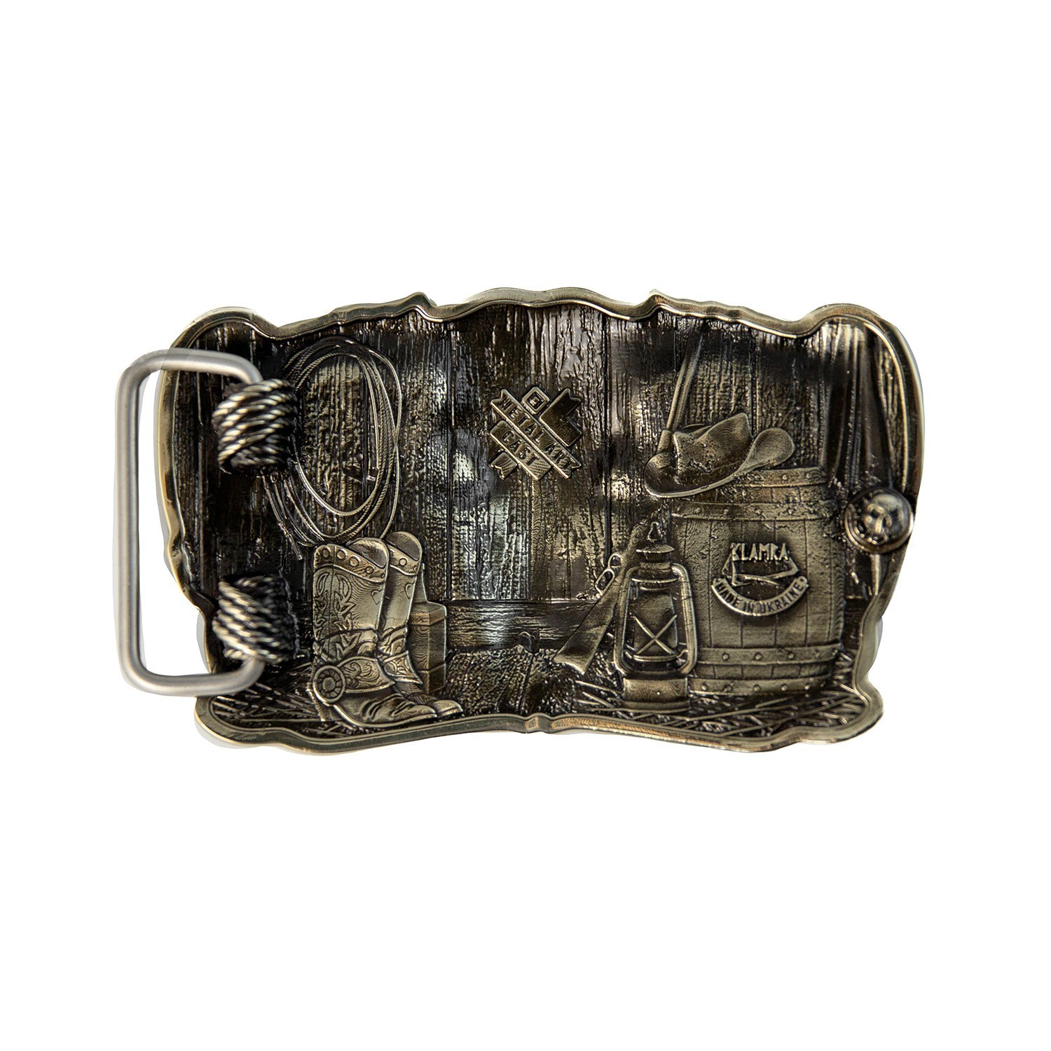 Cowboys Trophy german silver belt buckle, Buffalo Skull, Texas Longhorn Skull