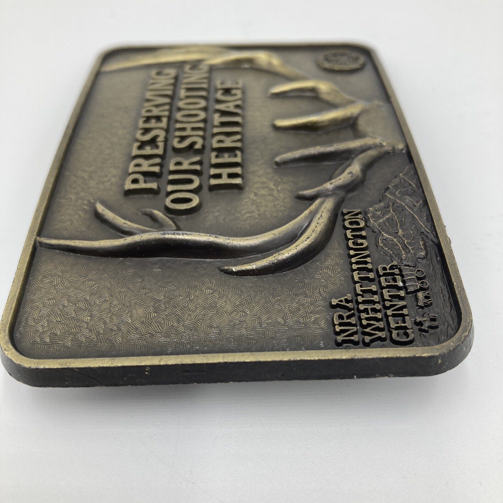 Vintage NRA Whittington Center Preserving Our Shooting Heritae Belt Buckle