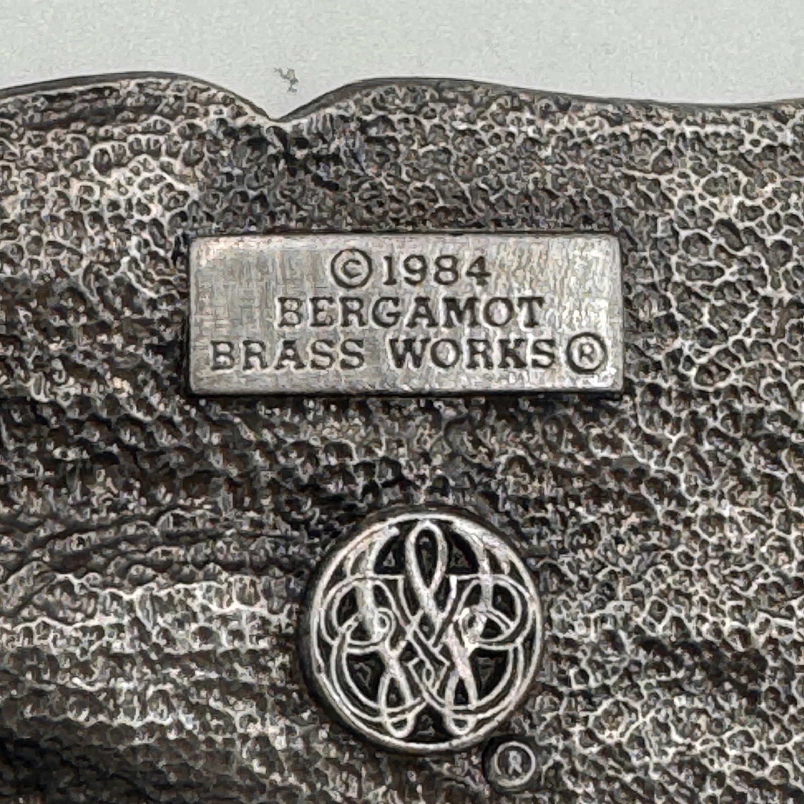 Vintage 1984 Bergamot Brass Works Steam Train Locomotive Belt Buckle U-149 USA