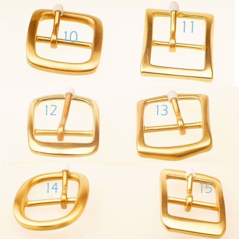 Quality Solid Brass Pin Buckle for Men Women Leathercraft DIY Belt 38/40mm gold