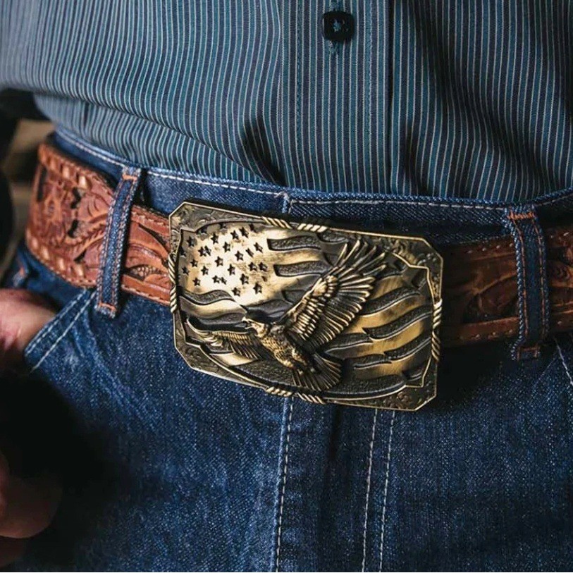 Montana Silversmiths Forever Free Heritage Attitude Belt Buckle NEW NWT
