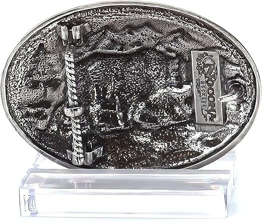 Nocona OVAL ANTIQUE SCROLL Grizzly Bear BUCKLE Belt Buckle 37045