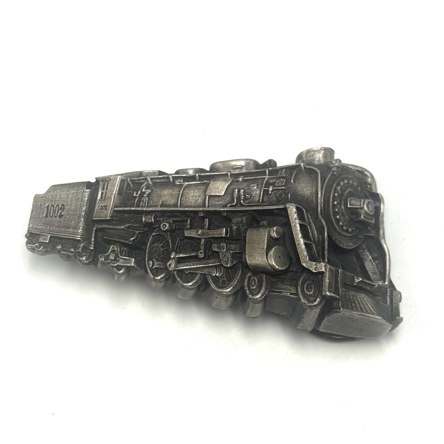Vintage 1978 Bergamot Brass Works Steam Locomotive Train Belt Buckle 1002 USA