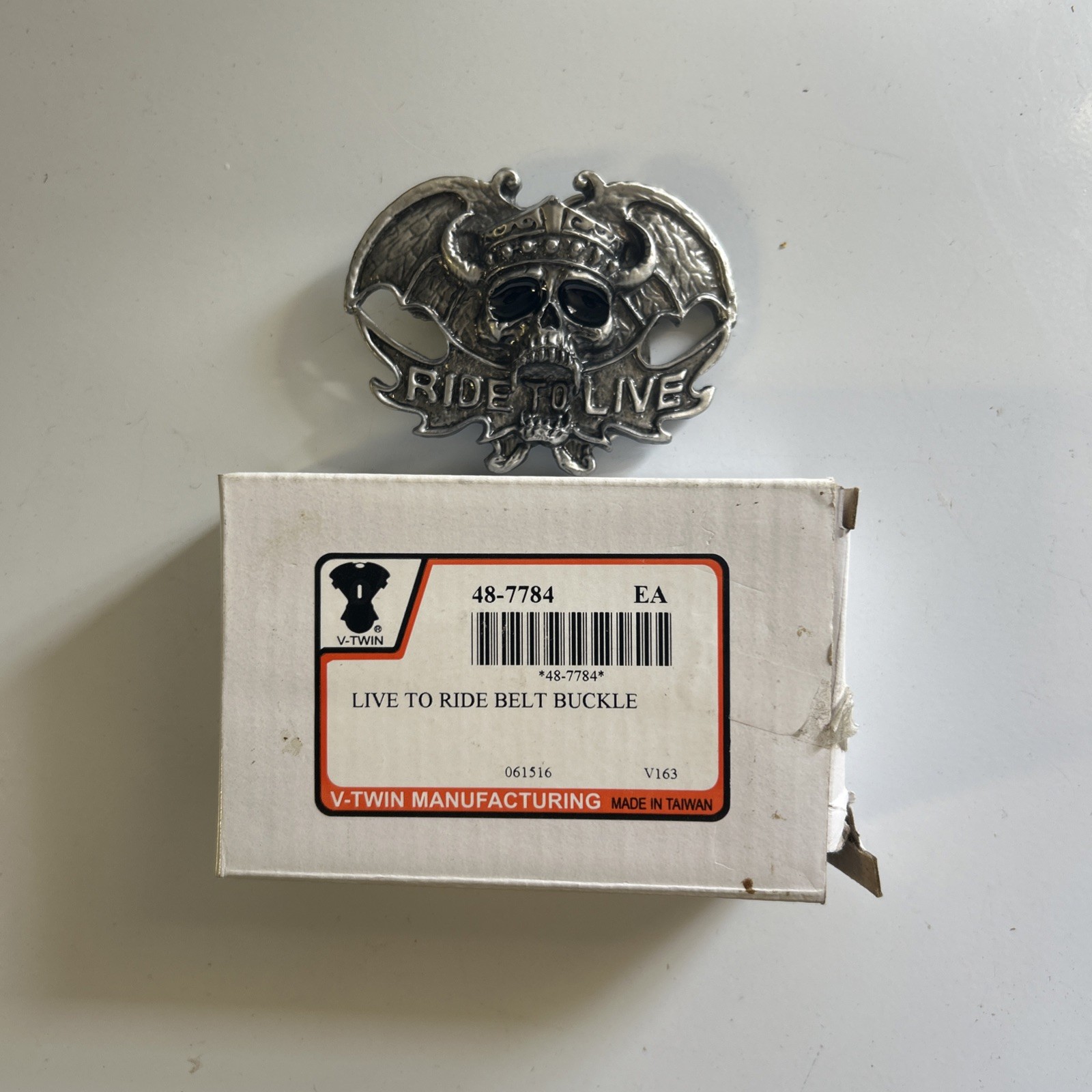 Belt Buckle Ride To Live V-Twin Manufacturing