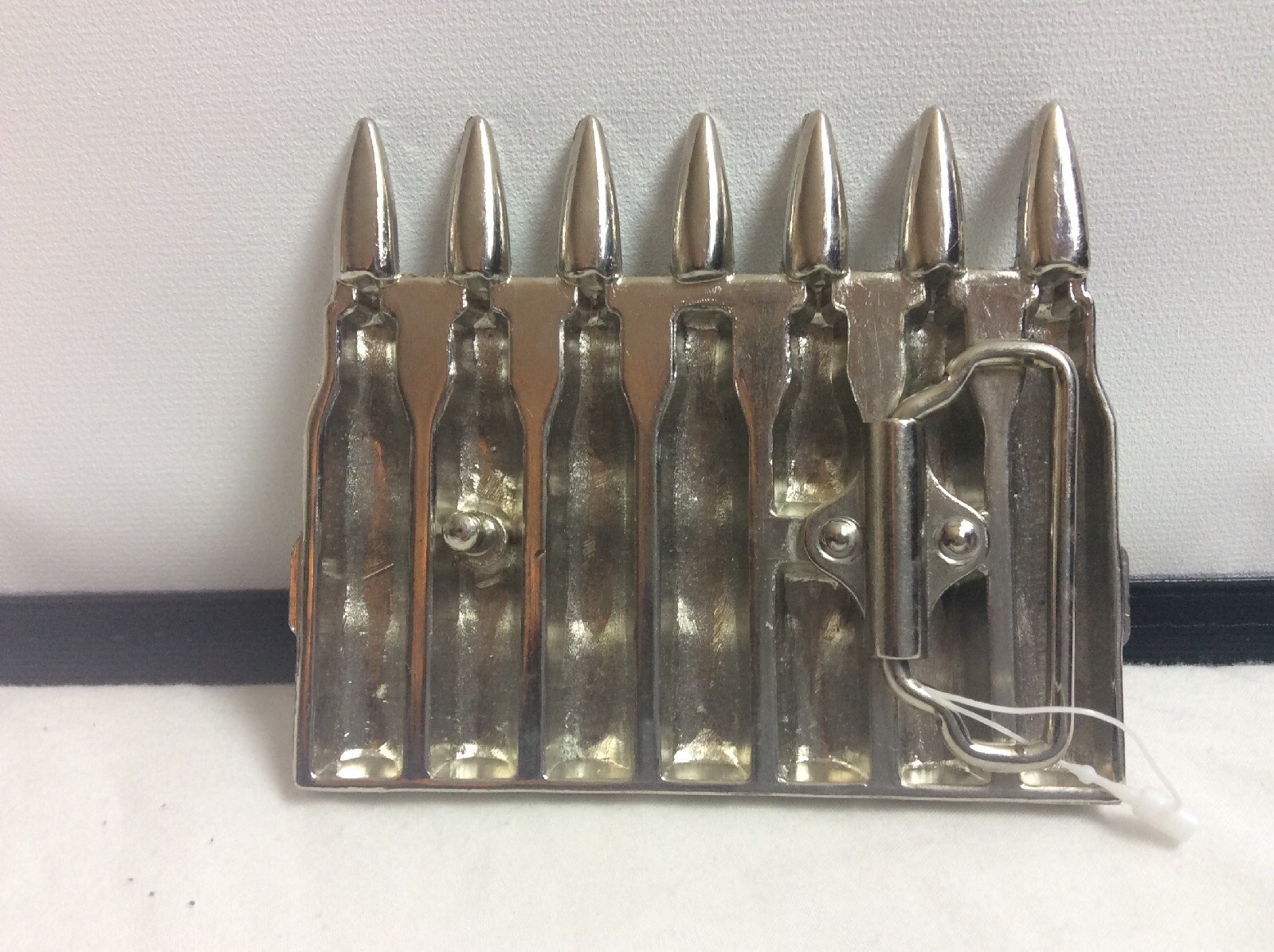 Large 4&Prime; Western Fashion Metal Motorcycle Biker Belt Buckle Bullet Shell Casing