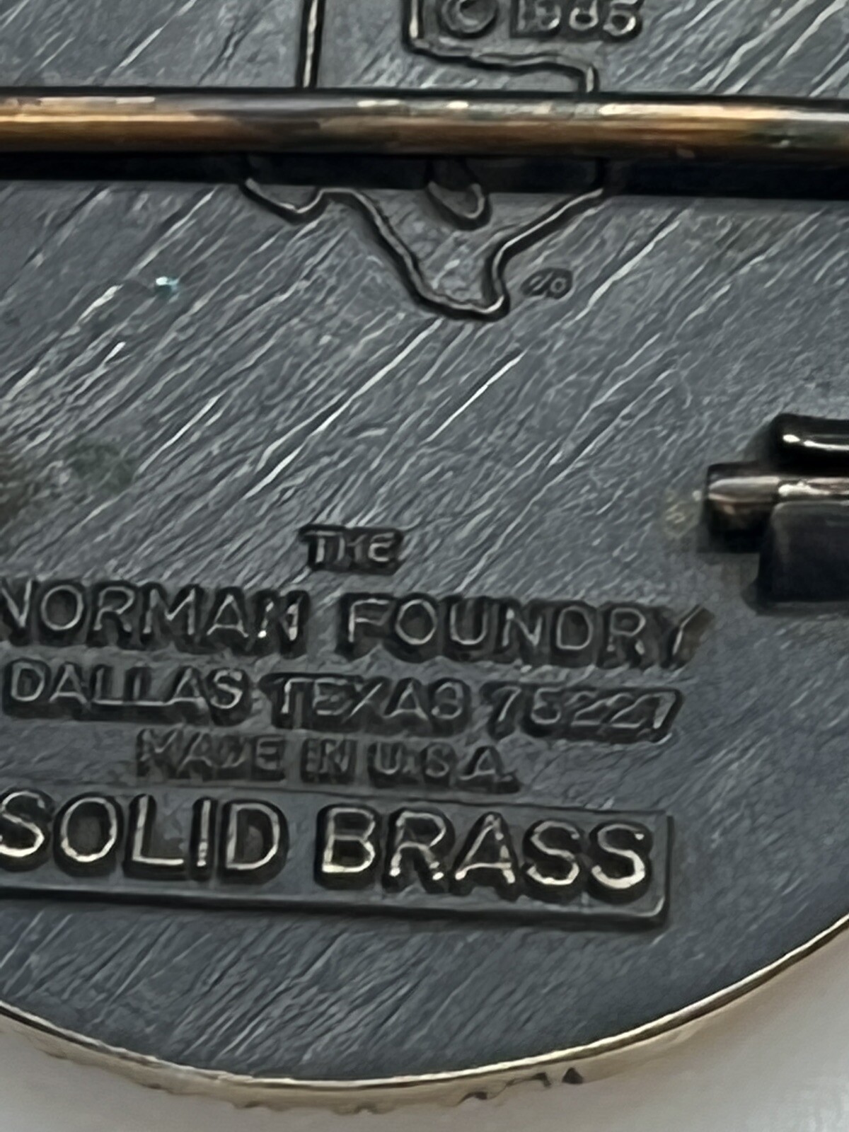 NRA LIFE MEMBER 1985 COLLECTOR&rsquo;S EDIT. SOLID BRASS BUCKLE ~ THE NORMAN FOUNDRY