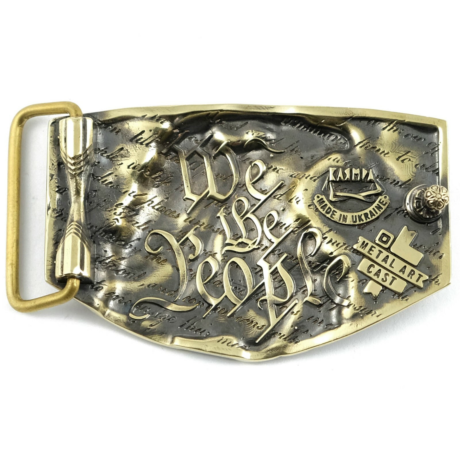 Bald eagle belt buckle, bird of prey solid brass belt buckle for men and women
