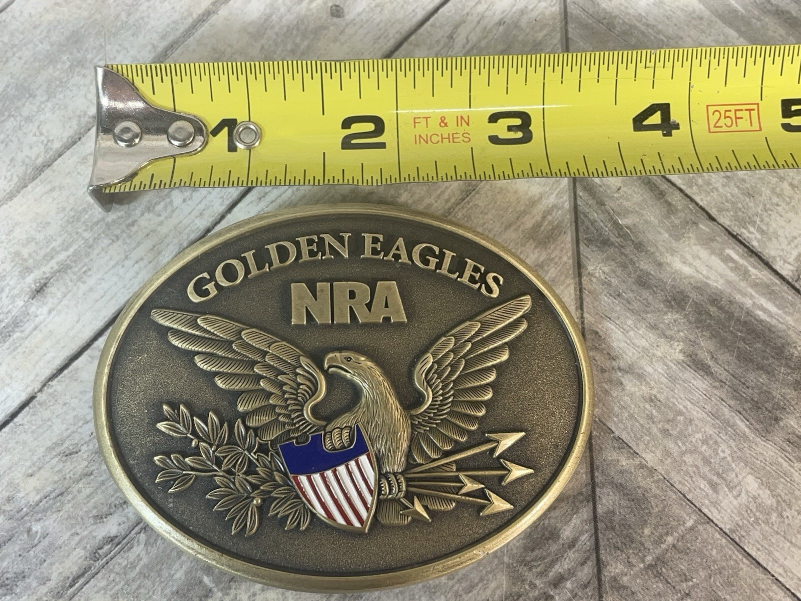 NRA Golden Eagles Belt Buckle