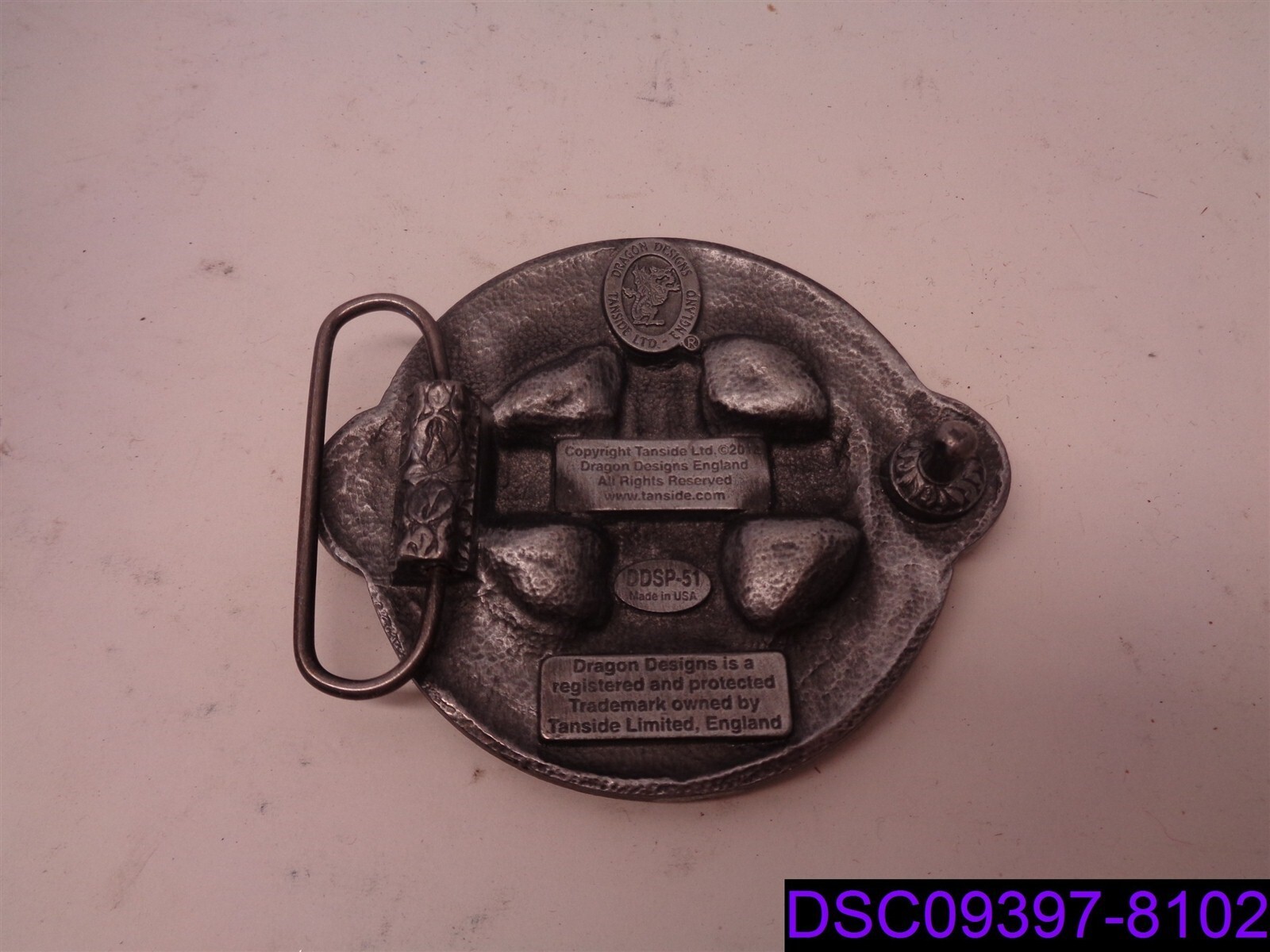 Dragon Designs Tanside Belt Buckle DDSP 51 88MM X 78MM X 18MM WEIGHT 140GMS