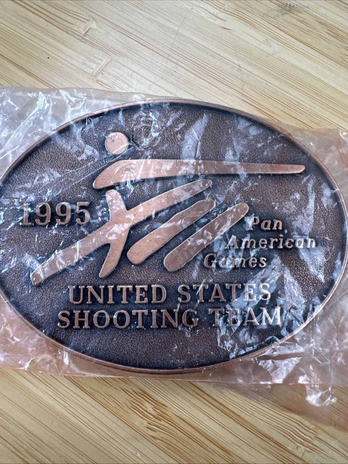 NRA / Vintage Belt Buckle US Shooting Team 1995 Pan American Games