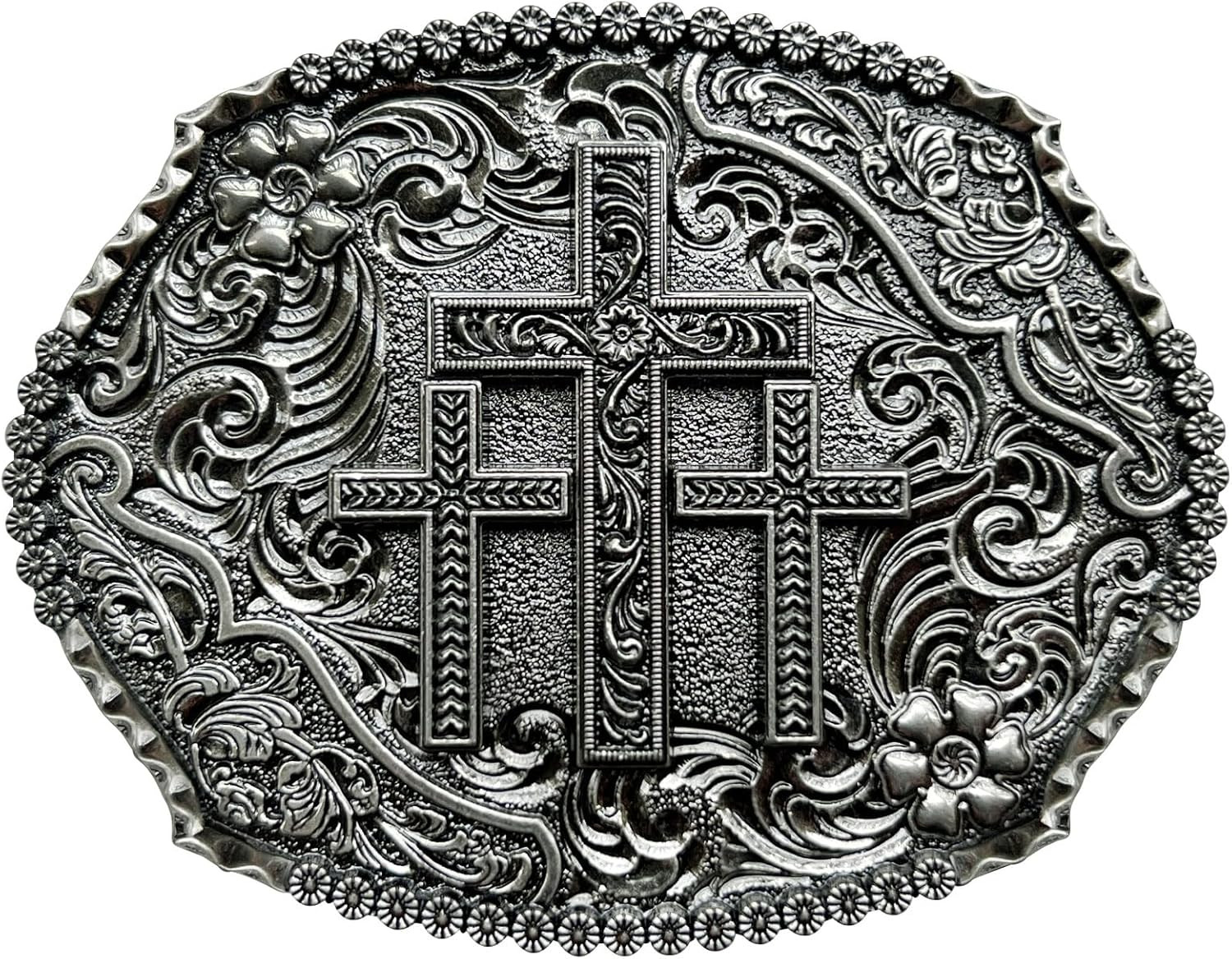Religious Cross Western Belt Buckles,Cowboy Belt Buckle Cowgirl Faith BeltBuckle