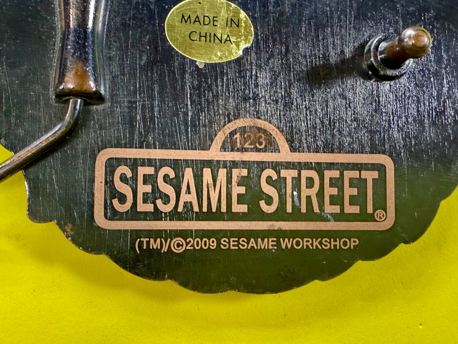 Sesame Street 2009 Cookie Monster Blue Muppet Character Belt Buckle