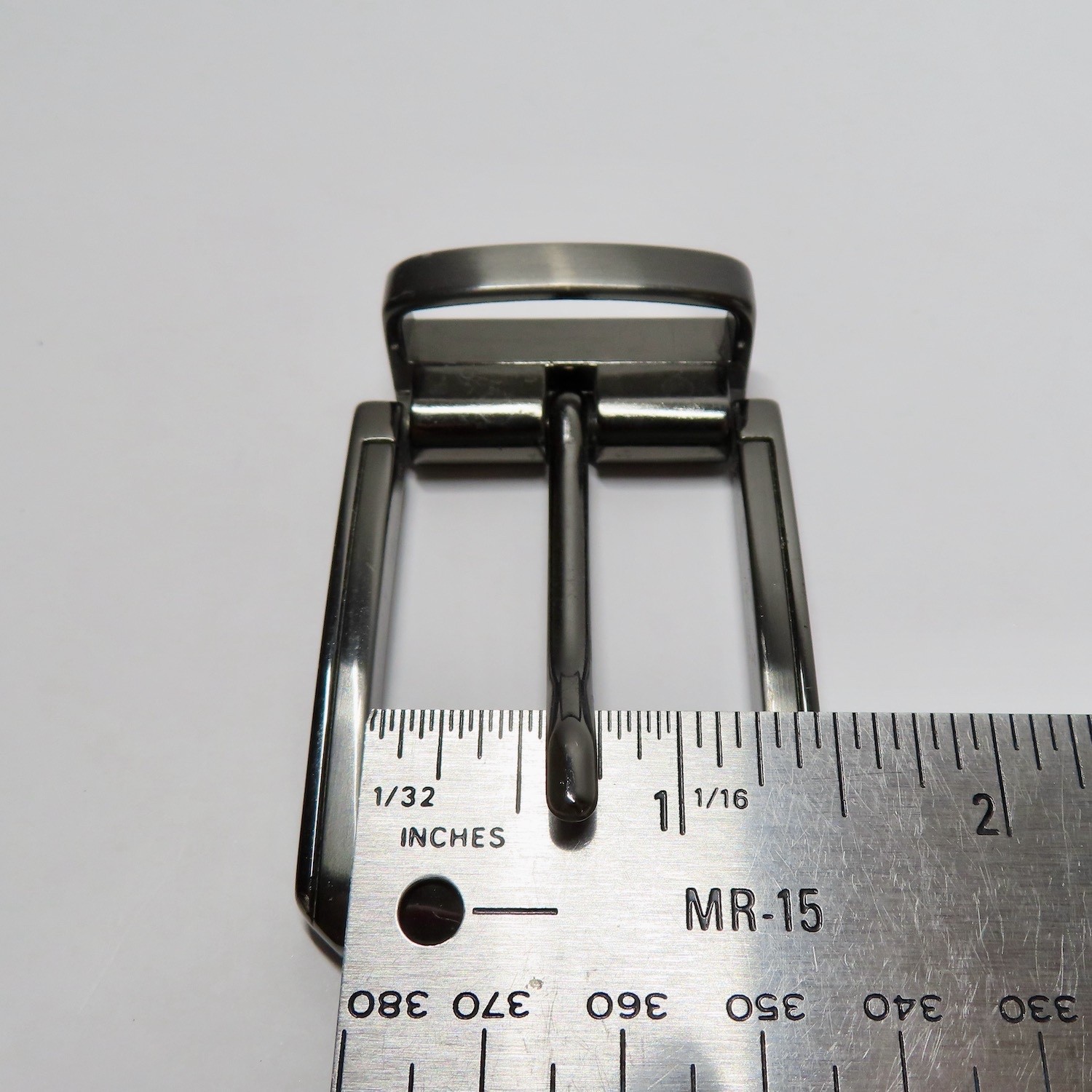 Mens Replacement Belt Buckle Gunmetal Single Prong Fits 1.5 Inch Belt