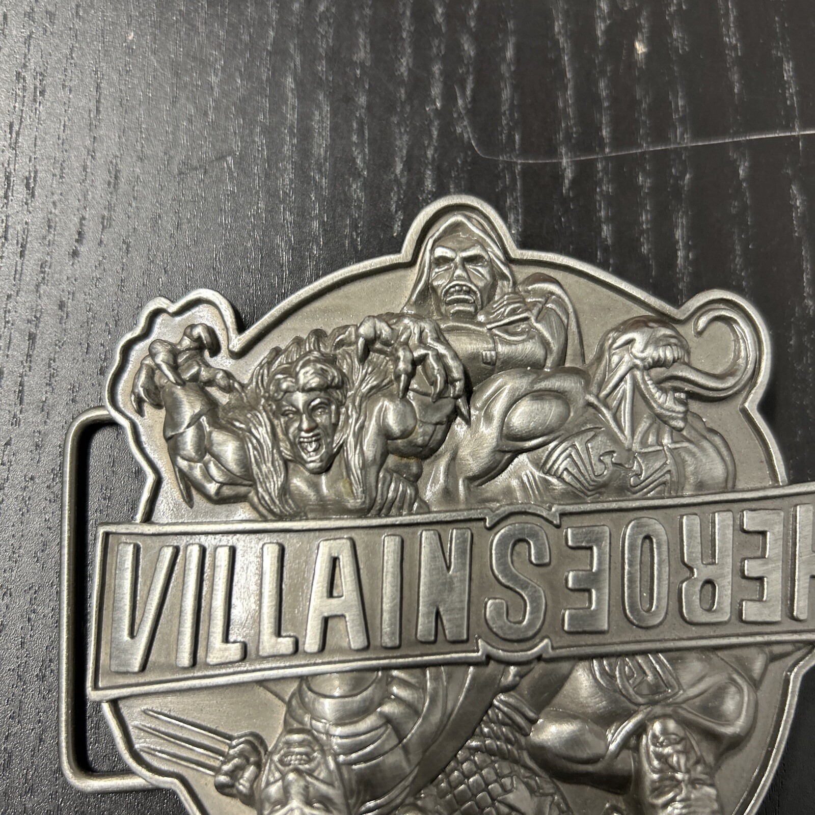 Heroes Villains Belt Buckle Marvel 2009 Reversible Up Down Nice! Captain America