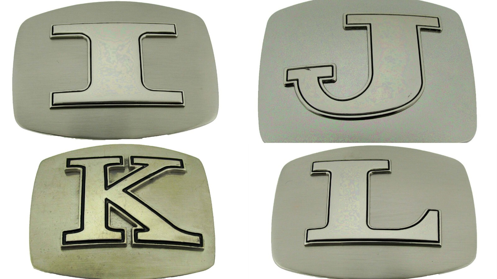 Initial Letter Silver Metal Rodeo Belt Buckles A-Z Western Really Cowboy Style