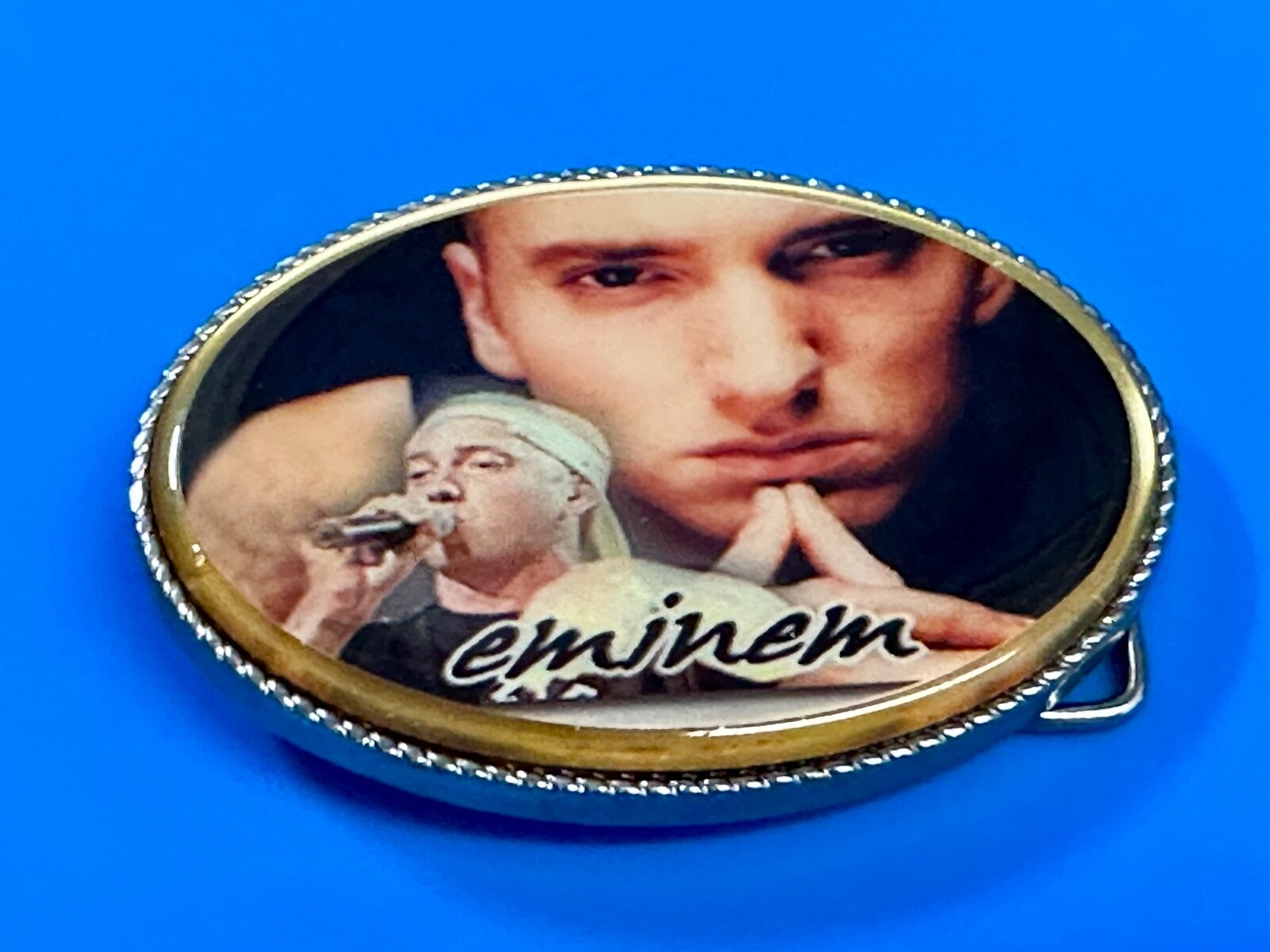 Eminem Slim Shady Led Multi Color Light Flashing Belt Buckle W/ Fresh Battery!