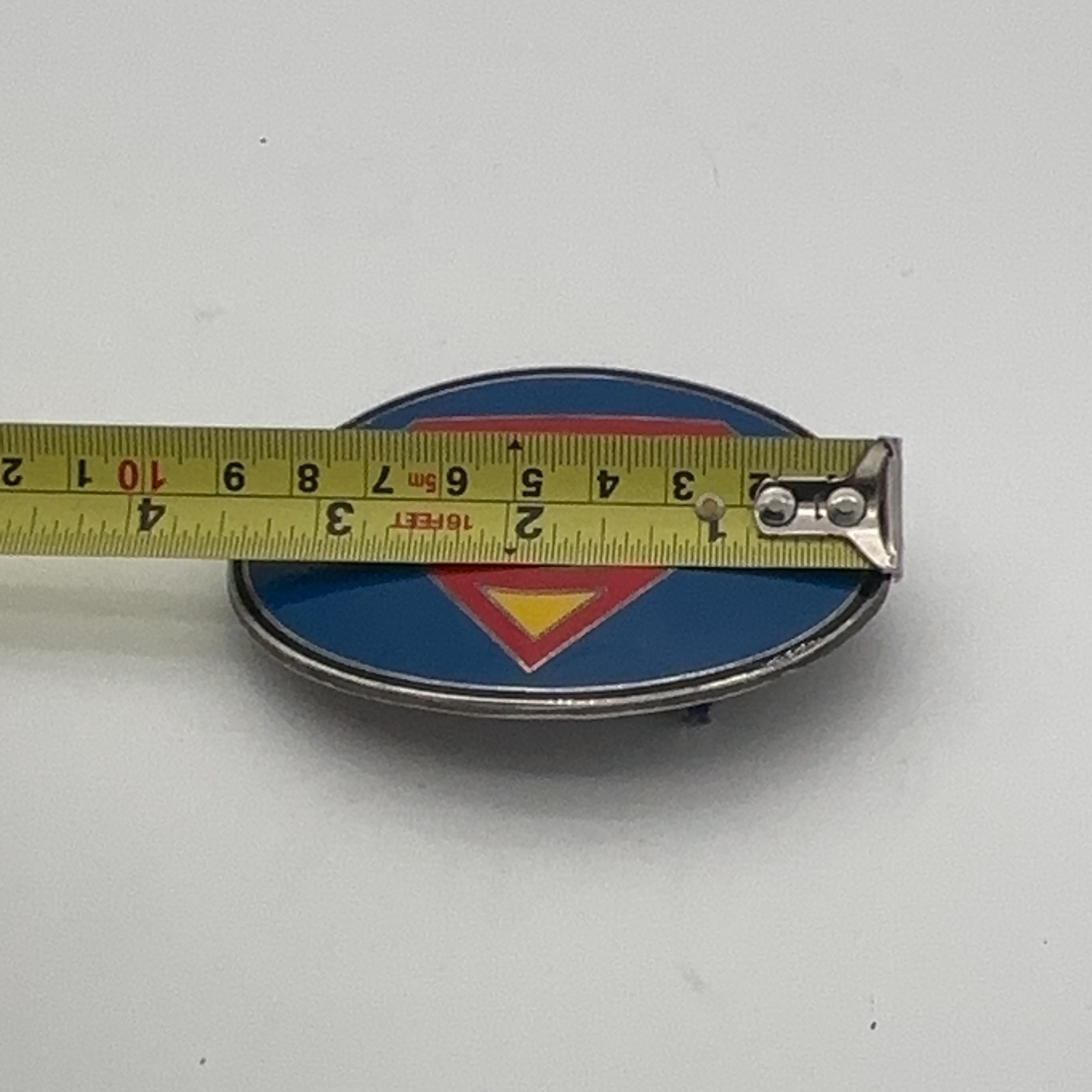 Superman Logo Oval Enamel Belt Buckle GTO Design Studios DC Comics 2005