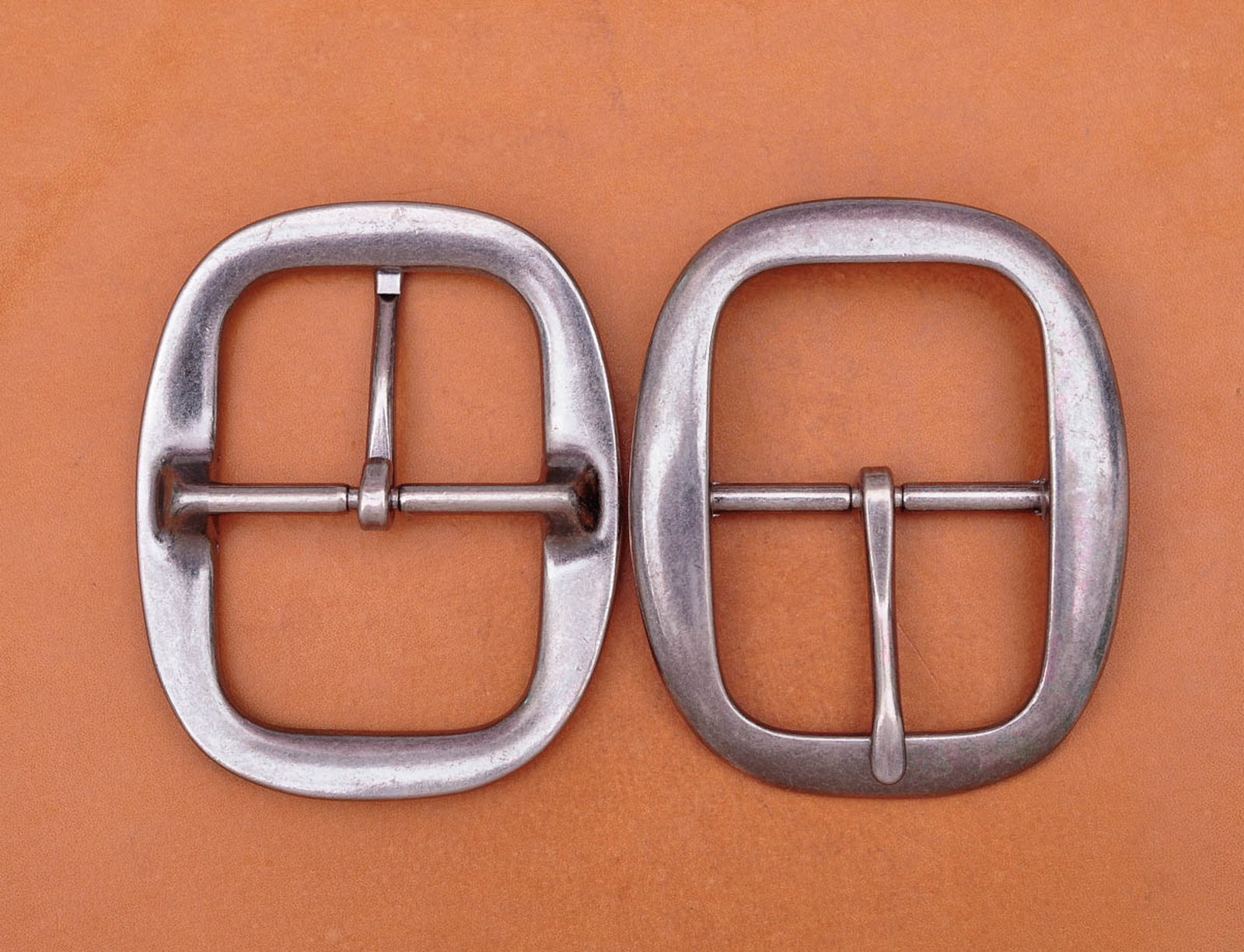 DIY Heavy Strong Center Bar Pin Belt Buckle Silver Plated Fit 40mm Leather Strap