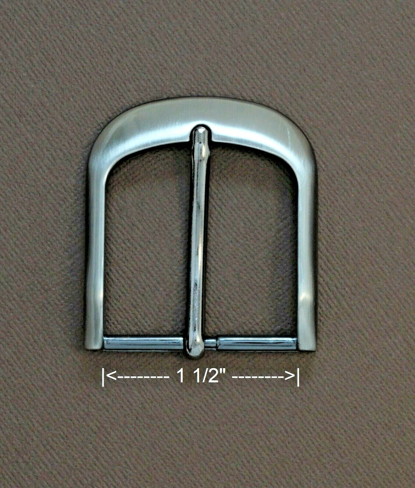 New 1 1/2&Prime; pin buckle (#64) man/women gun nickel color finish causal buckle
