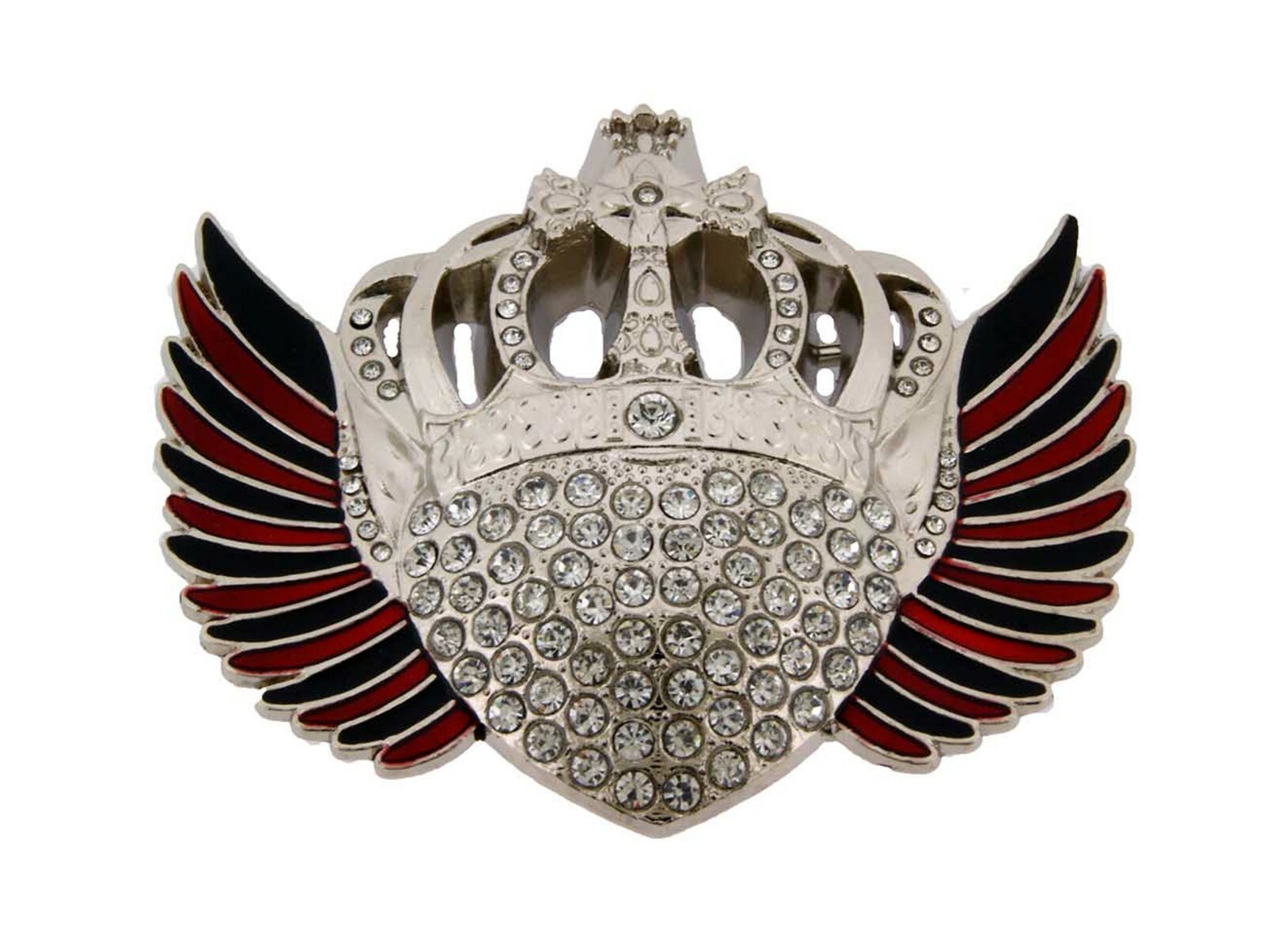 Men Women Crown Belt Buckle Blinged Rhinestone Iced Cowgirl Out Queen Fashion
