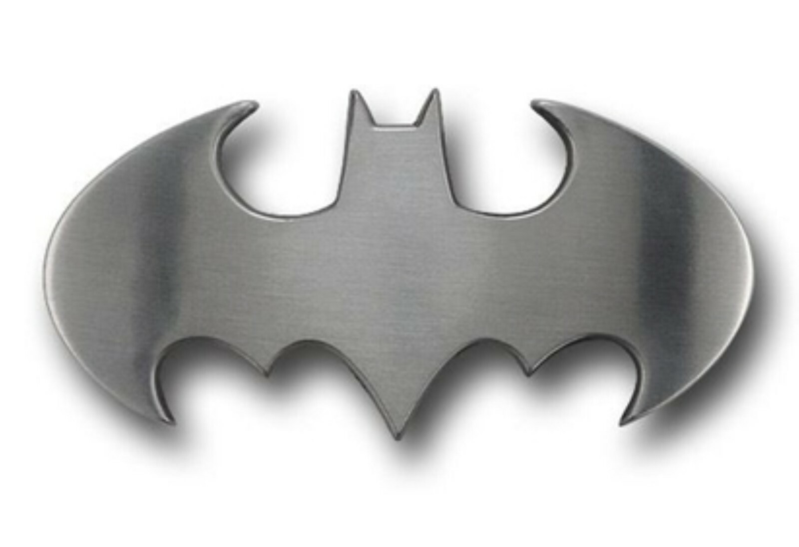 Batman belt buckle Halloween Costume DIE CUT SILVER CHROME ORIGINAL Comics Men