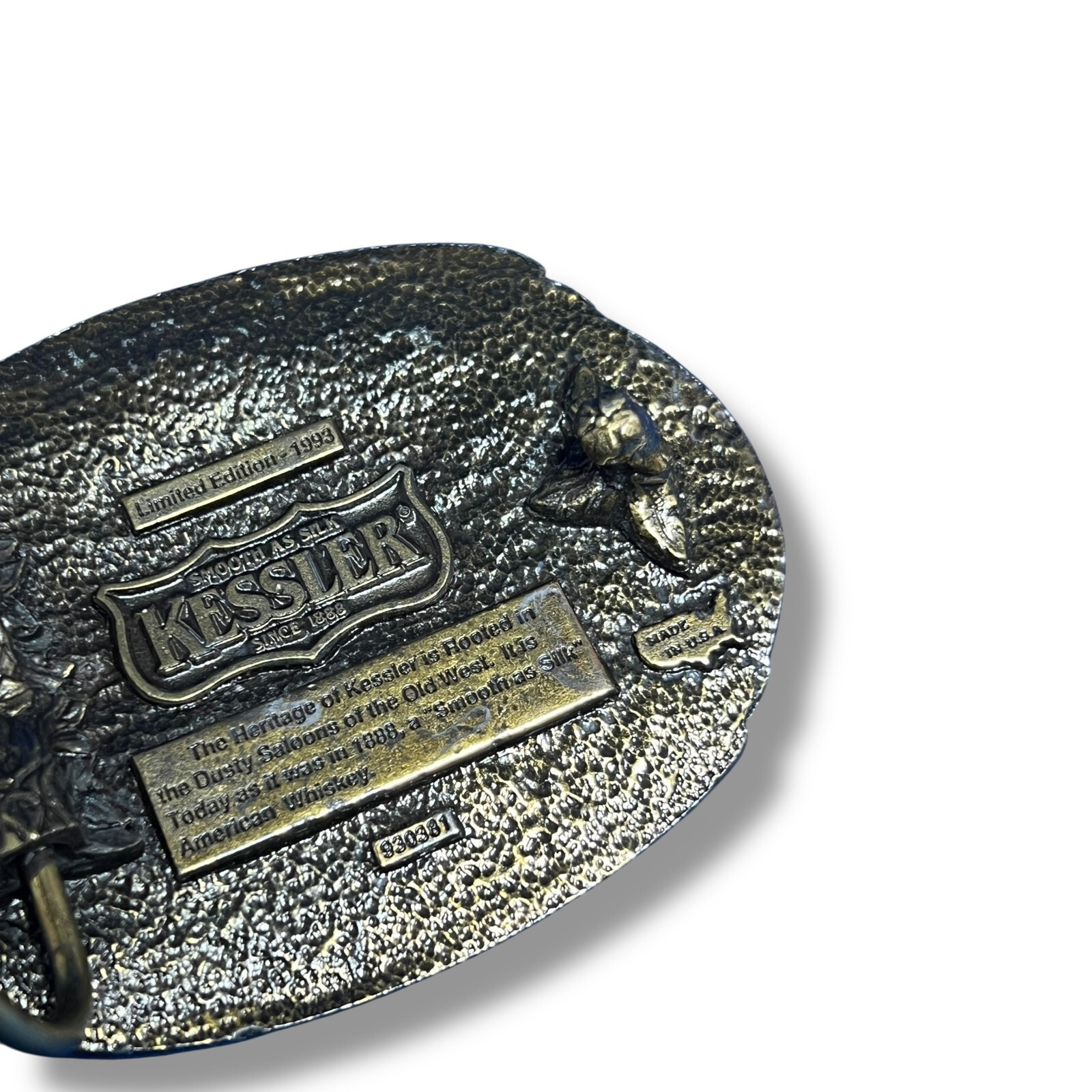 Vintage Kessler American Whiskey Belt Buckle 1993 Limited Edition “Spirit of KY »
