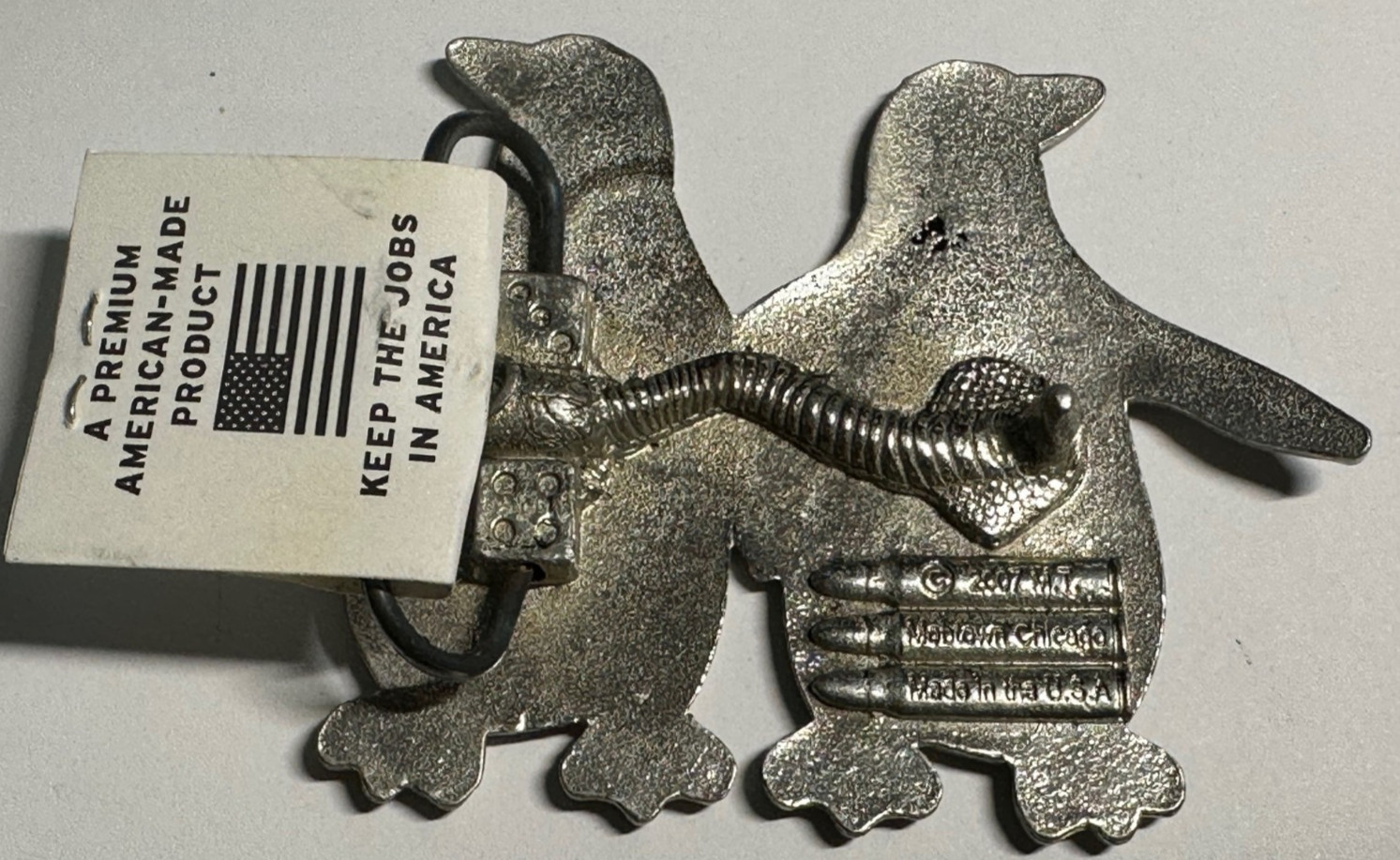 Chicago Mobtown PENGUIN Belt Buckle